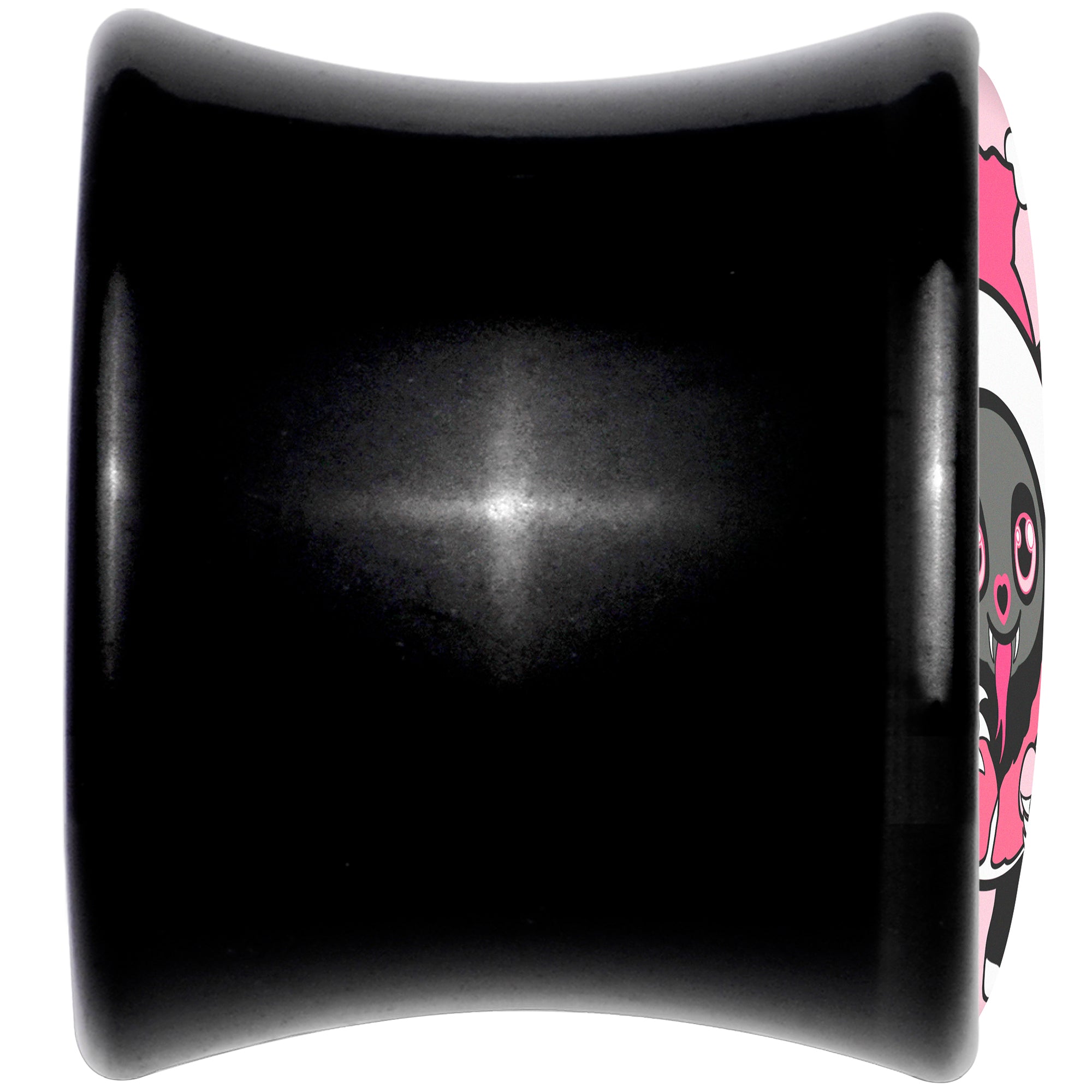 Krampus Cutie Christmas Holiday Black Acrylic Saddle Plug Set by Onyx O