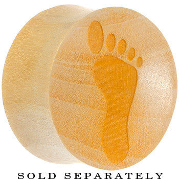 Organic Crocodile Wood Footprint Saddle Plug