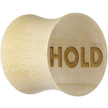 Hold Saddle Plug in Organic Crocodile Wood