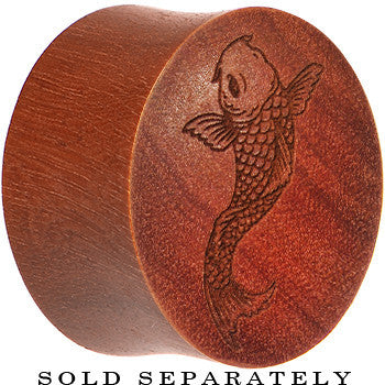Organic Sawo Wood Koi Fish Saddle Plug