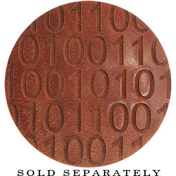 Organic Sawo Wood Binary Code Saddle Plug