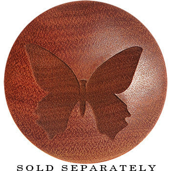 Organic Sawo Wood Butterfly Saddle Plug