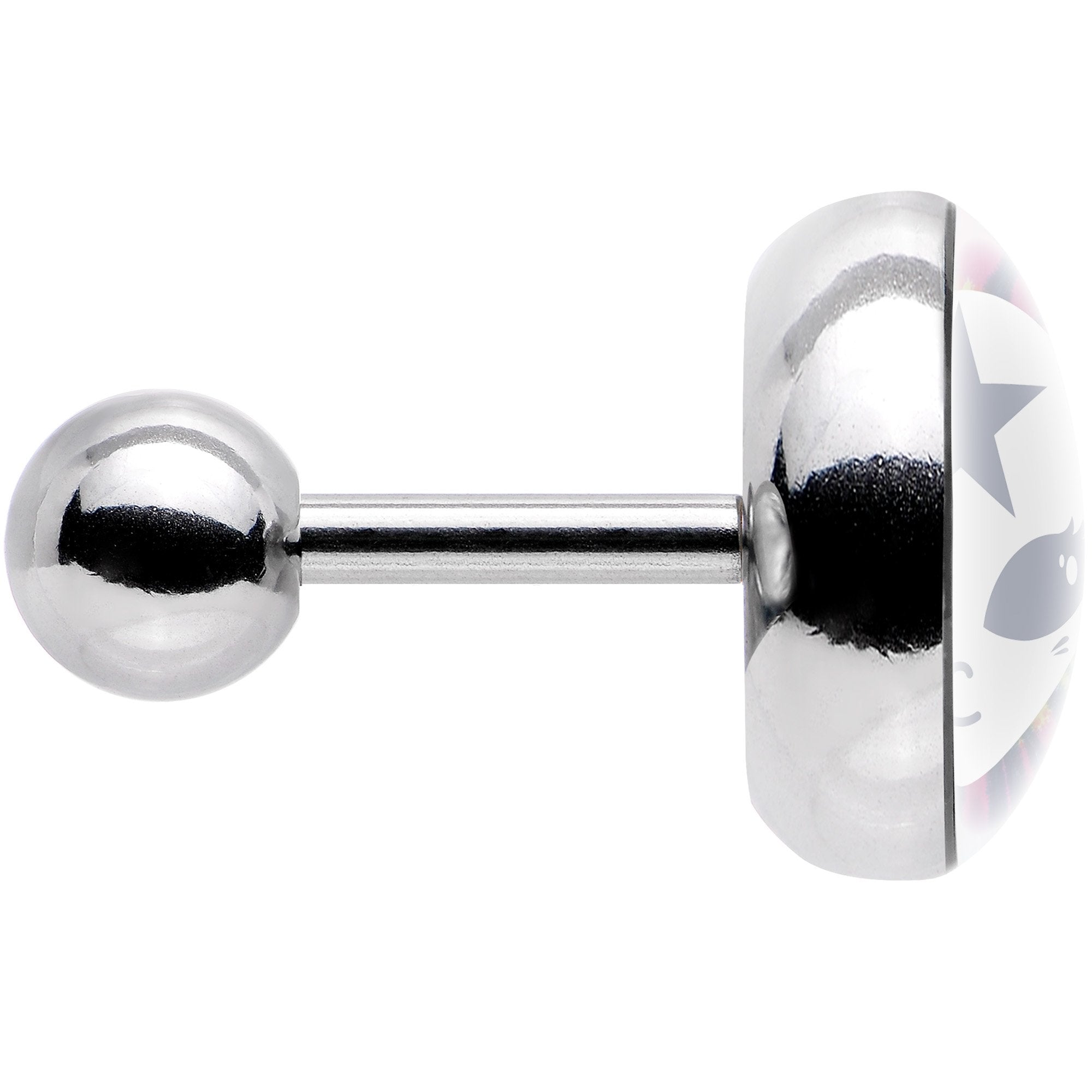 Star Tie Dye Alien Tragus Cartilage Earring