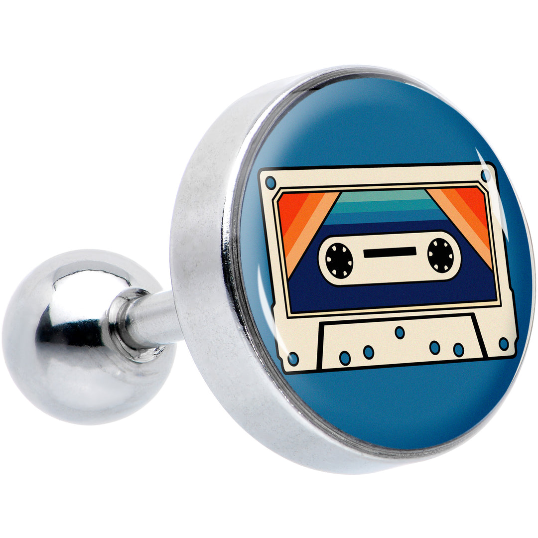 16G 1/4 Retro Cassette Tape Cartilage Tragus Earring by Onyx O