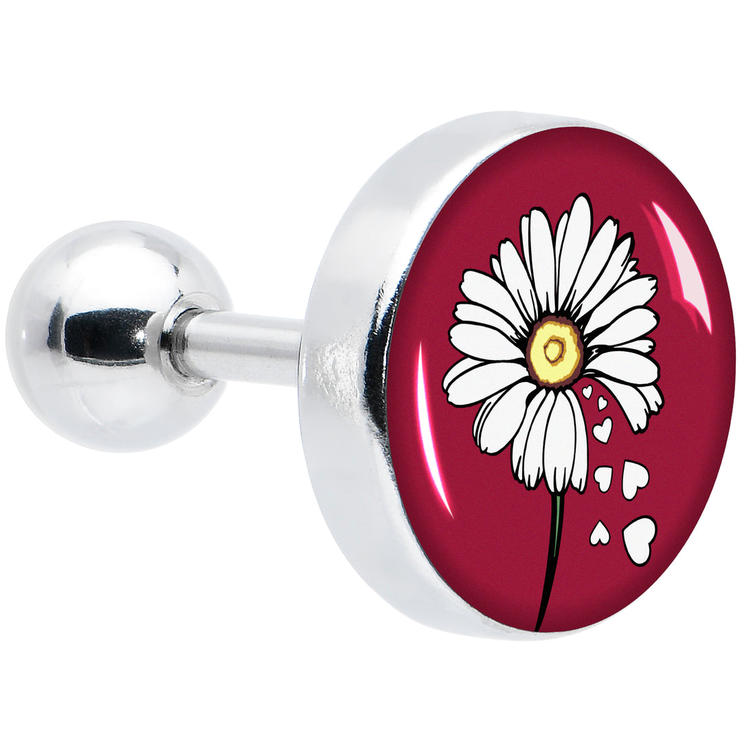 16G 1/4 Love Me Not Flower Tragus Cartilage Earring by Onyx O