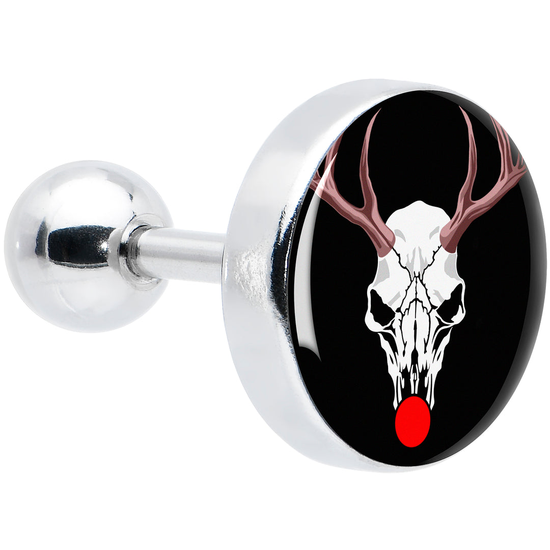 16G 1/4 Holiday Dead Nosed Reindeer Tragus Cartilage Earring by Onyx O