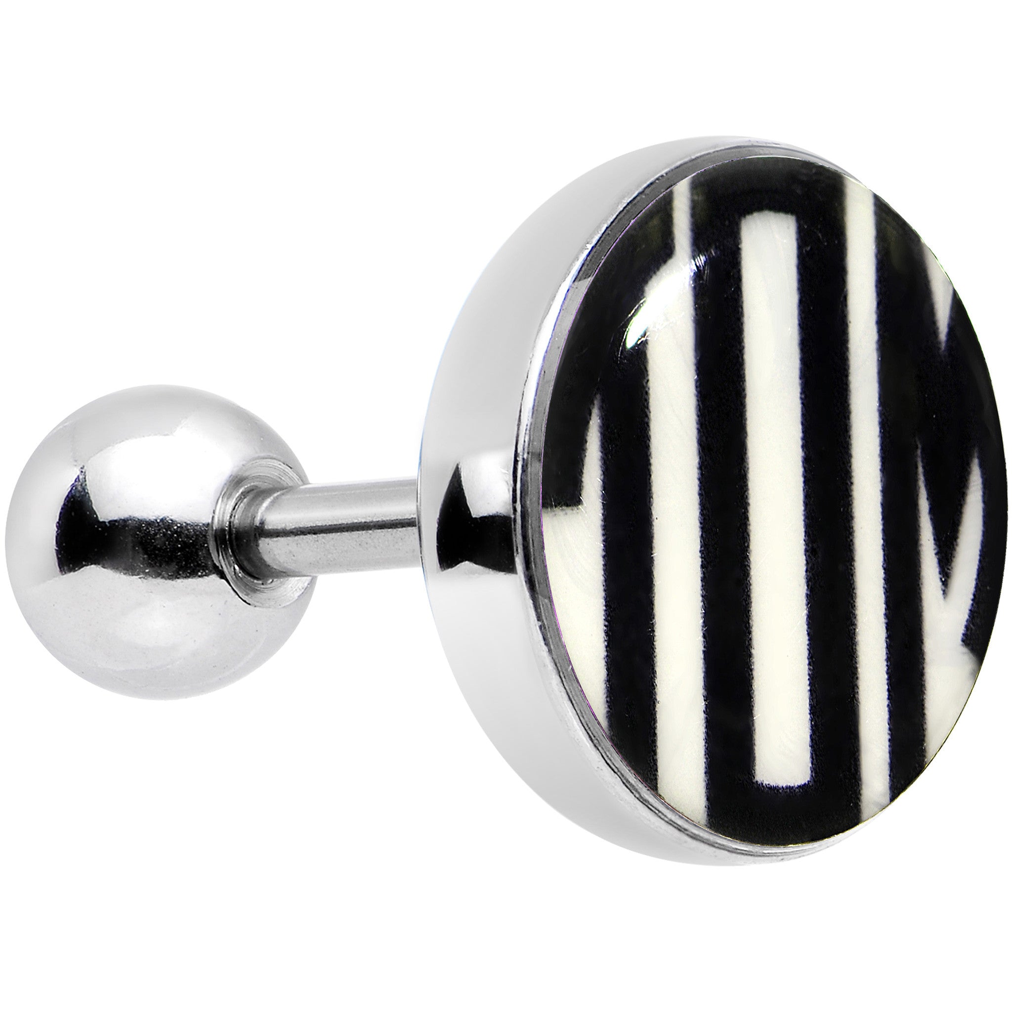 16G 1/4 Custom Glow in the Dark Initial Tragus Cartilage Earring