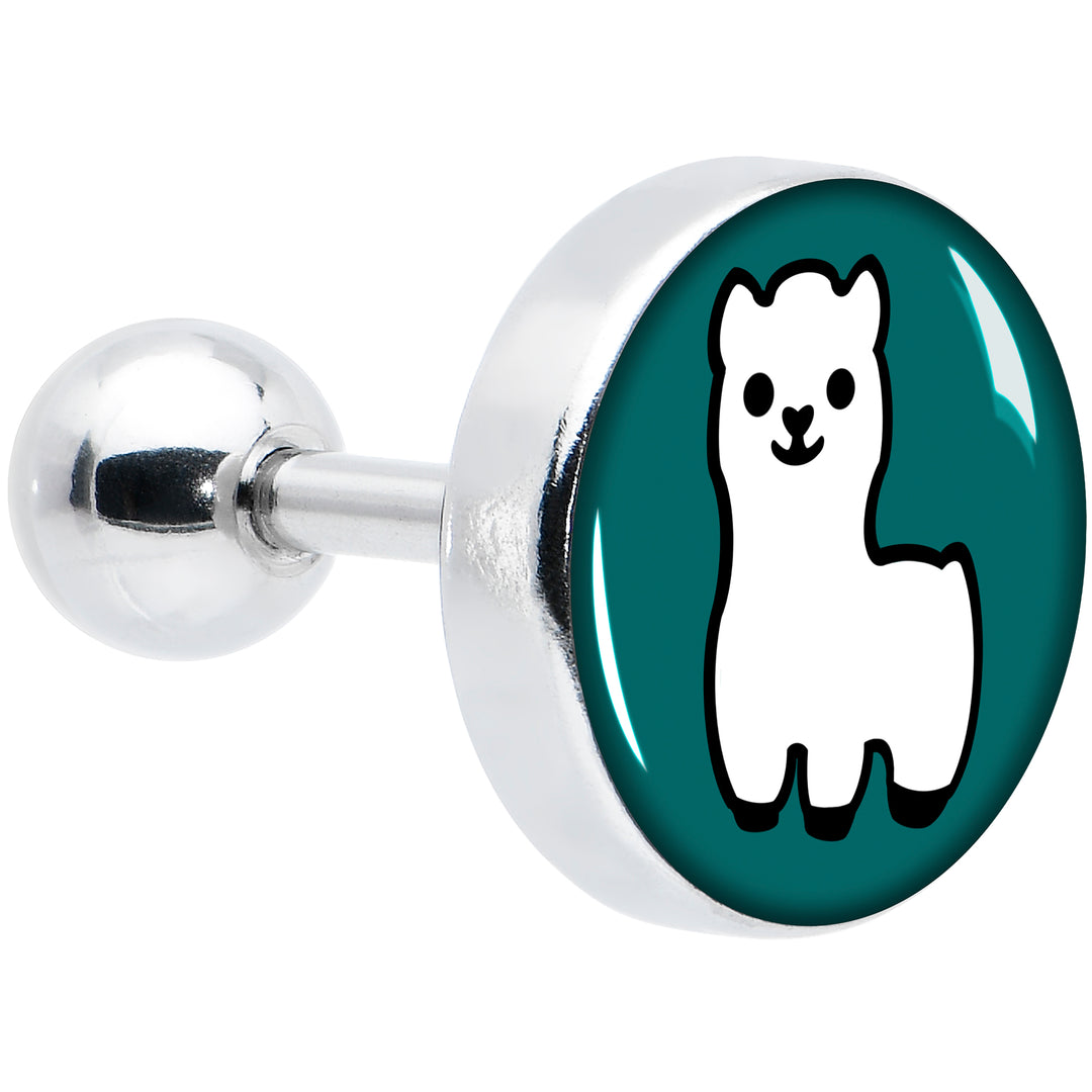 16G 1/4 White Llama Cartilage Tragus Earring by Onyx O