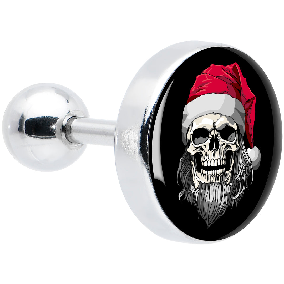 16G 1/4 Holiday Skeleton Santa Claus Tragus Cartilage Earring by Onyx O