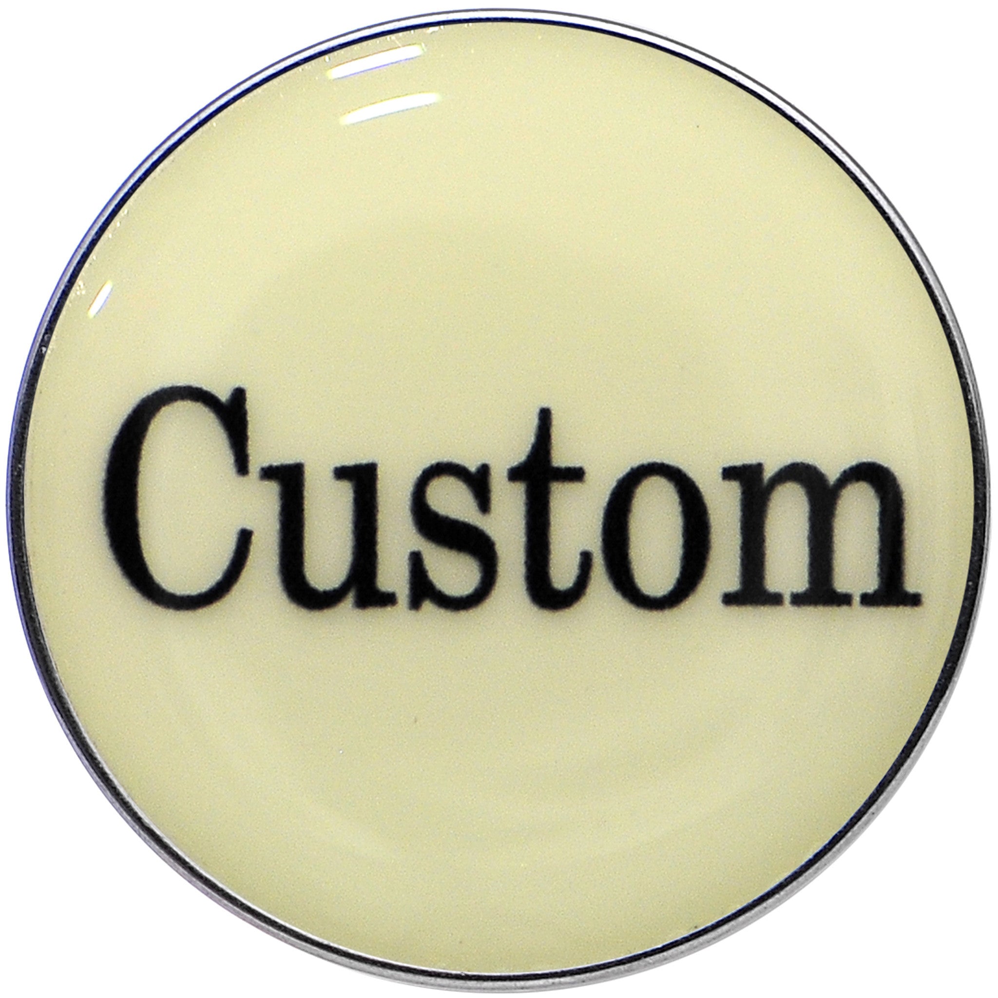 Custom Glow in the Dark Logo Stainless Steel Barbell Tongue Ring