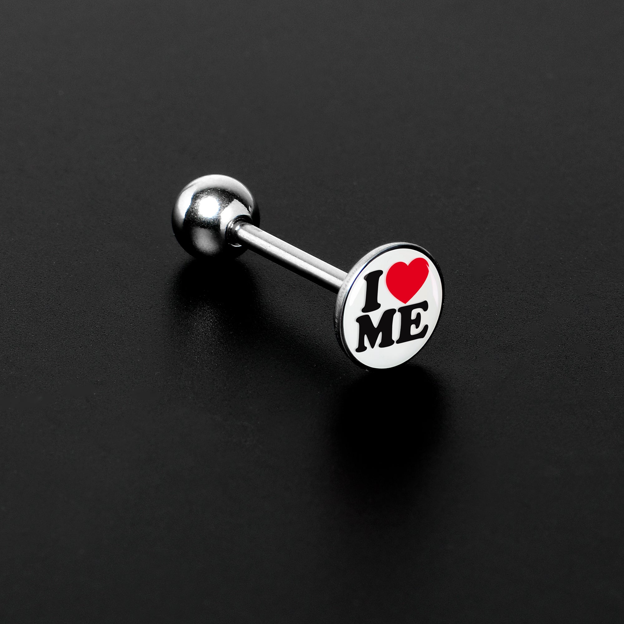 I Love Me Barbell Tongue Ring by Onyx O