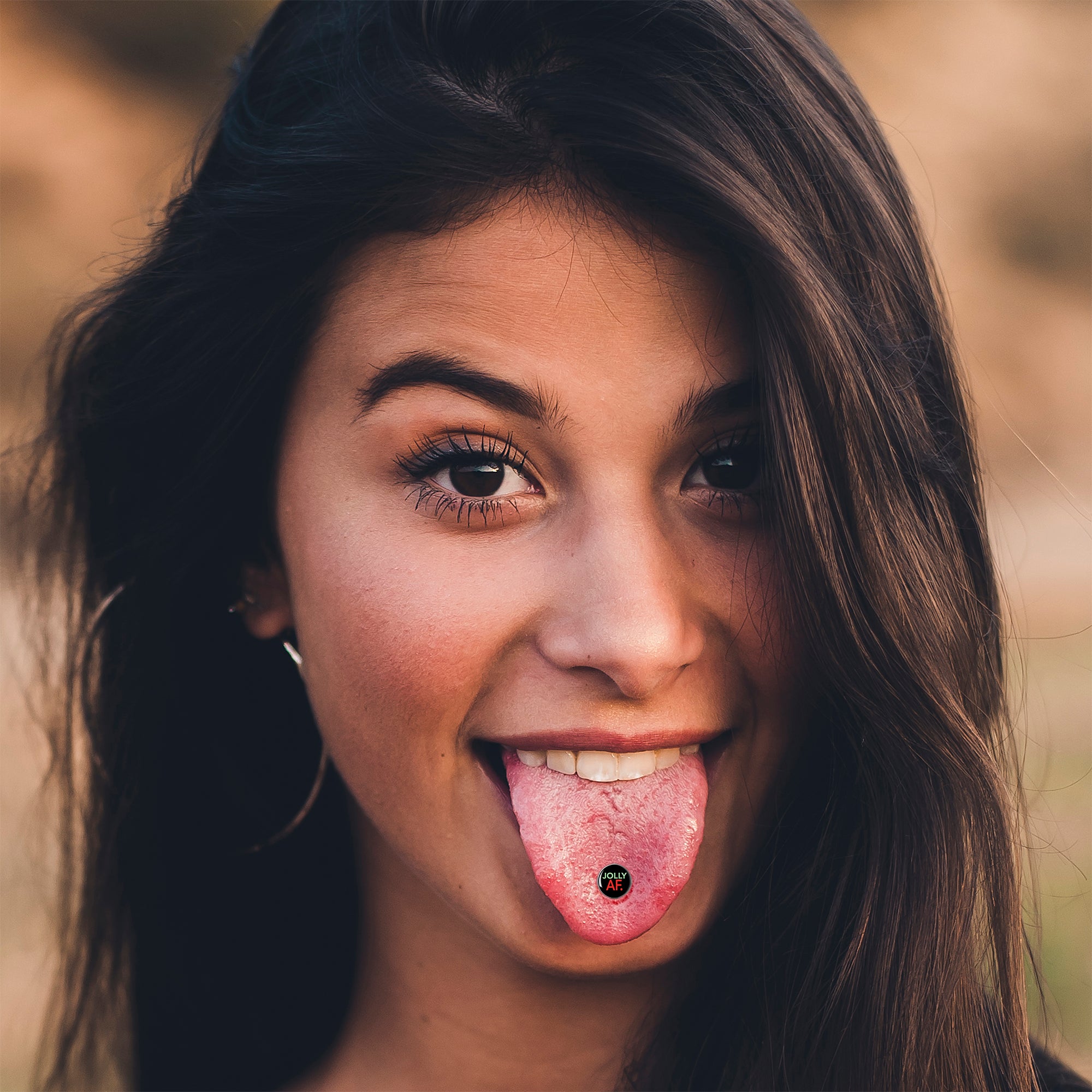 Jolly AF Festive Holiday Barbell Tongue Ring by Onyx O