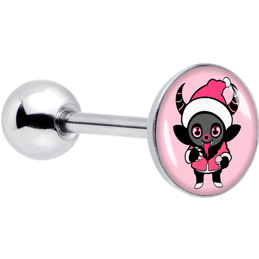 Krampus Cutie Holiday Barbell Tongue Ring by Onyx O