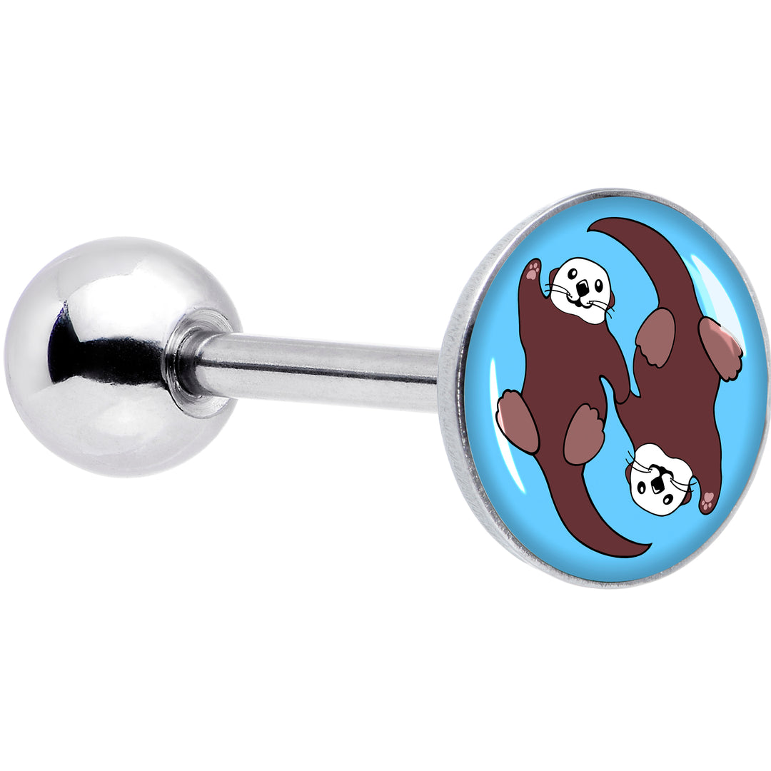 Oh My Otters Animal Barbell Tongue Ring by Onyx O