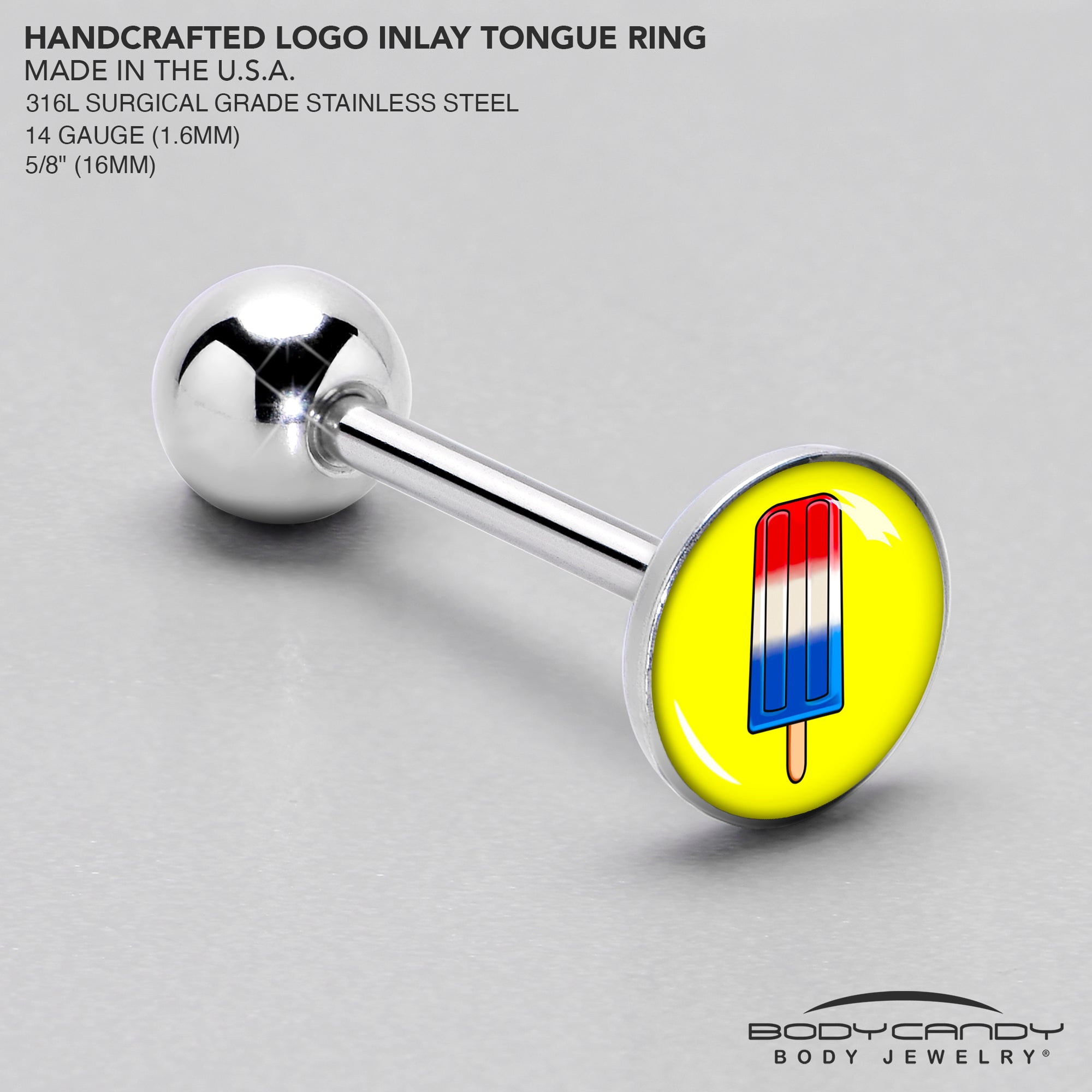 Popsicle Barbell Tongue Ring by Onyx O