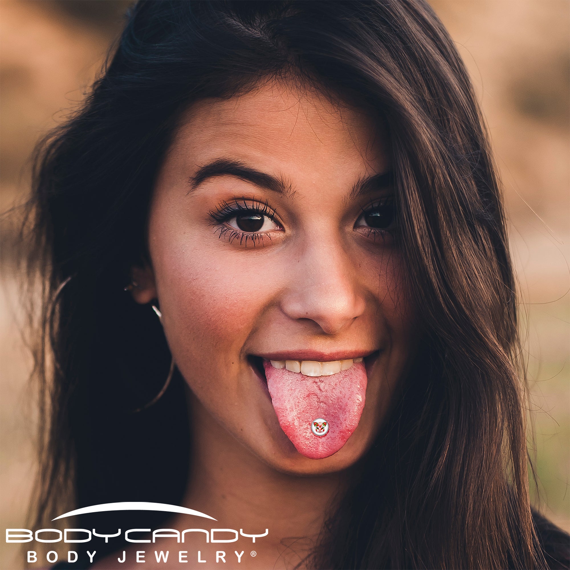 Stawberry Cow Barbell Tongue Ring