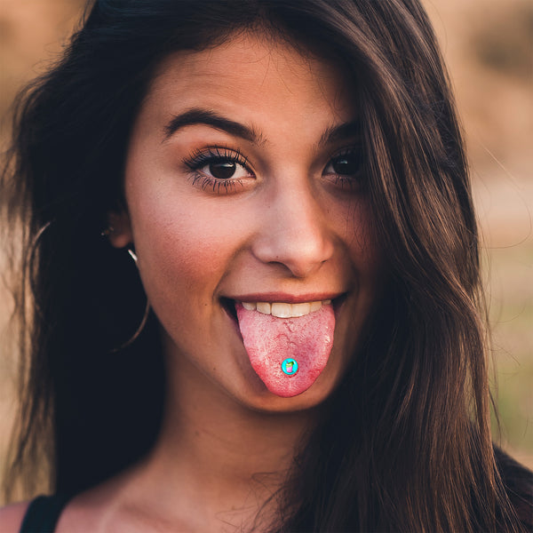 Summer Drink Barbell Tongue Ring