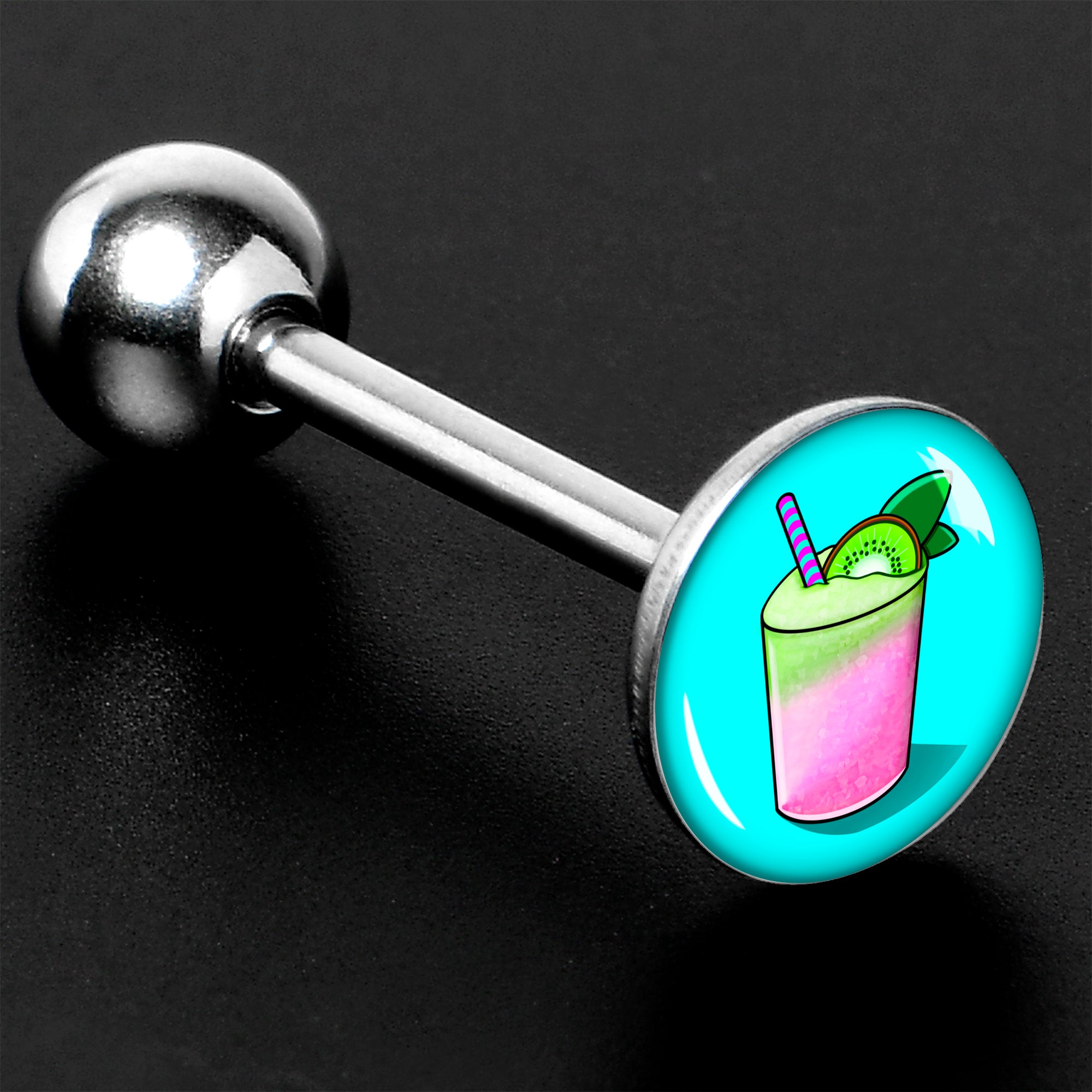 Summer Drink Barbell Tongue Ring by Onyx O