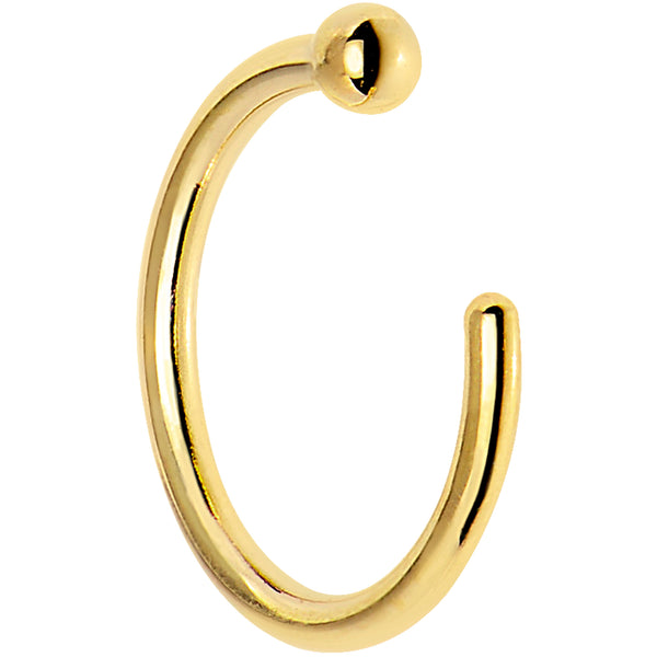 Lovery 4 CZ Studded Nose Hoop Ring 14k Solid Real Gold 22g – Karizma Jewels