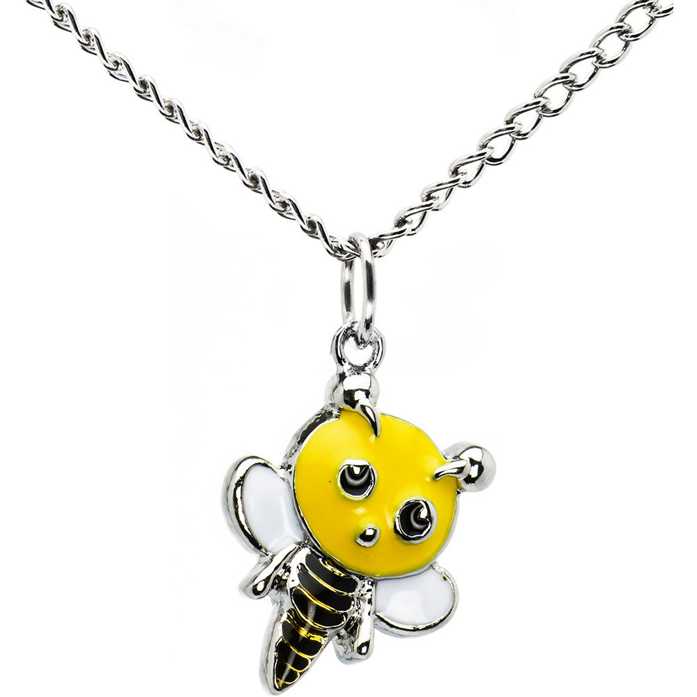 Handcrafted Buzzing Bumble Bee Necklace