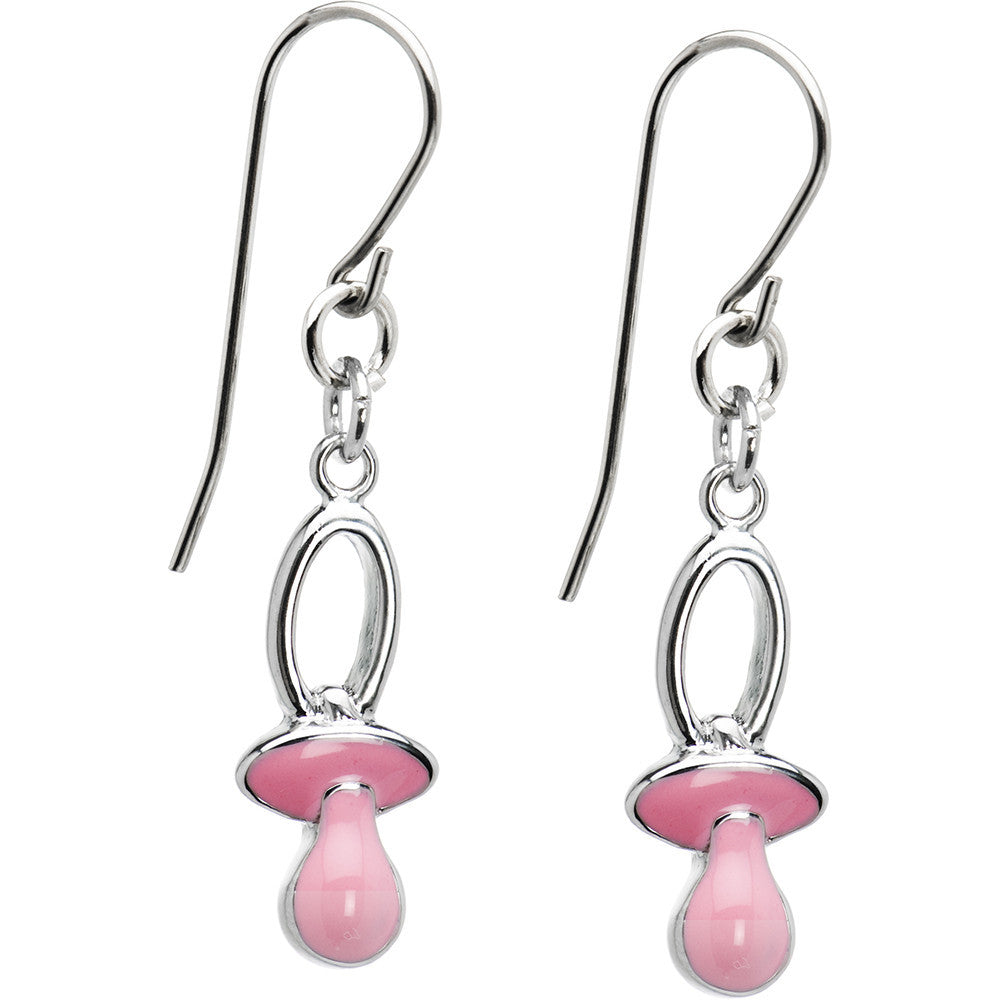 Light Pink Pacifier Earrings