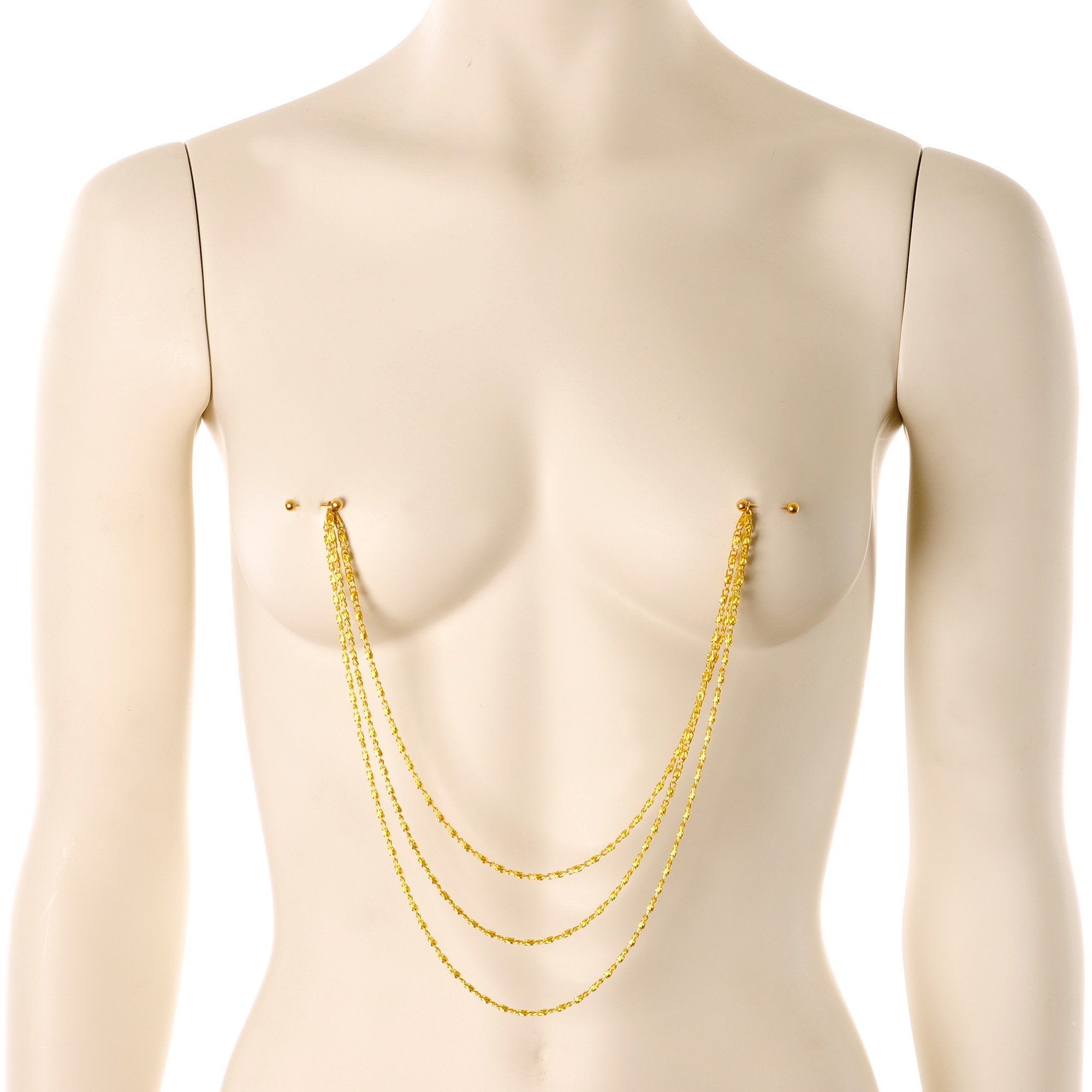 5/8 Handcrafted Electro Plated Debutante Dangle Nipple Chain