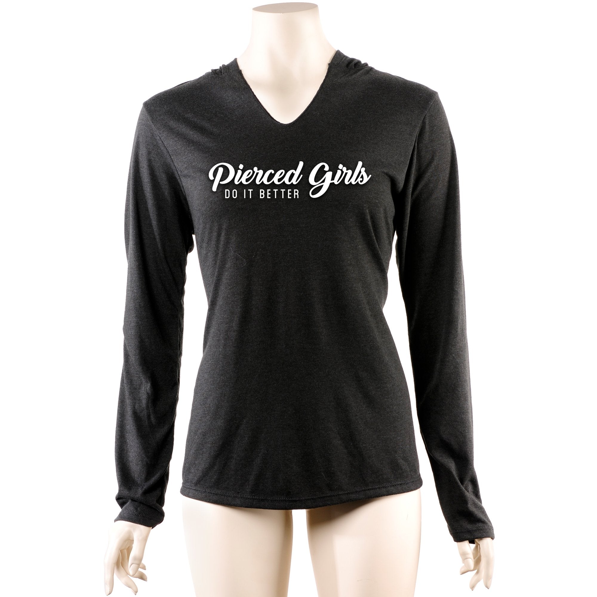 Pierced Girls Do It Better Tapered Long Sleeve Hoodie