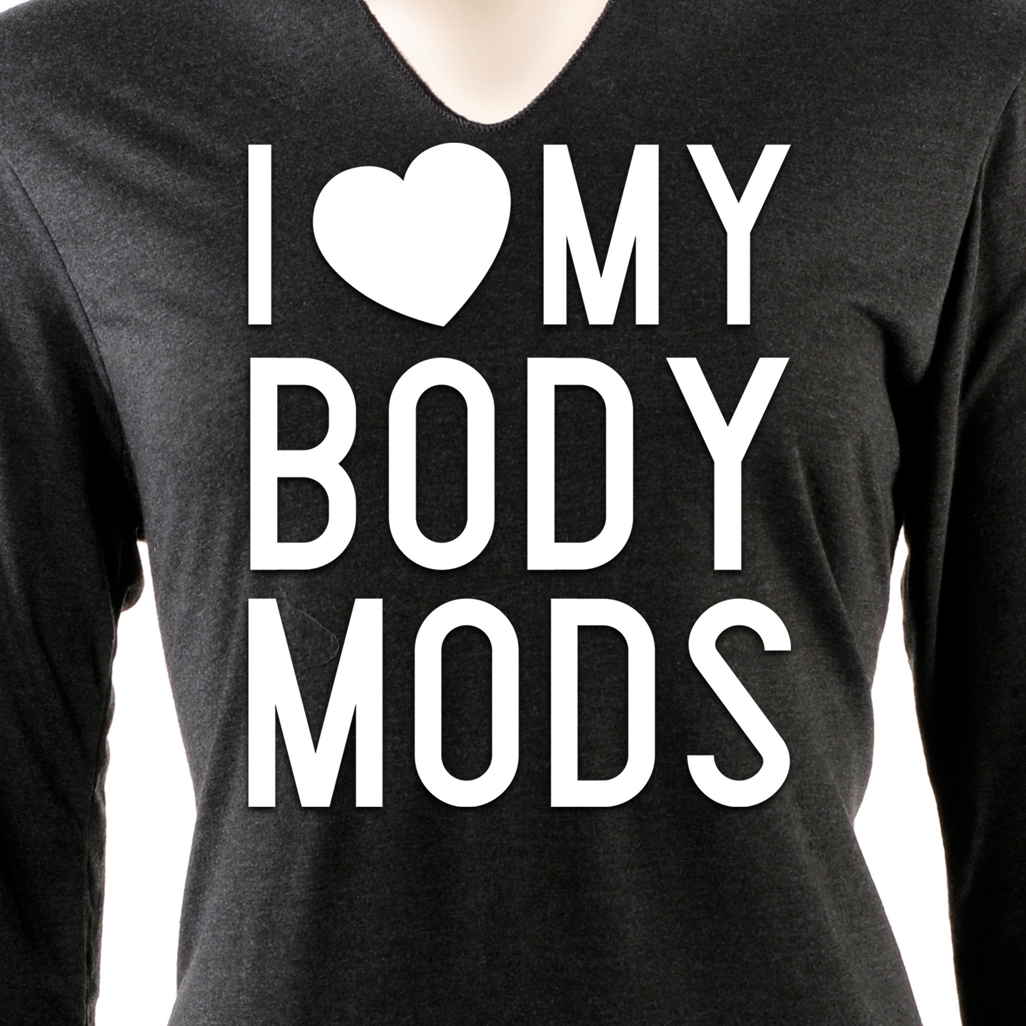 I Love My Body Mods Tapered Long Sleeve Hoodie