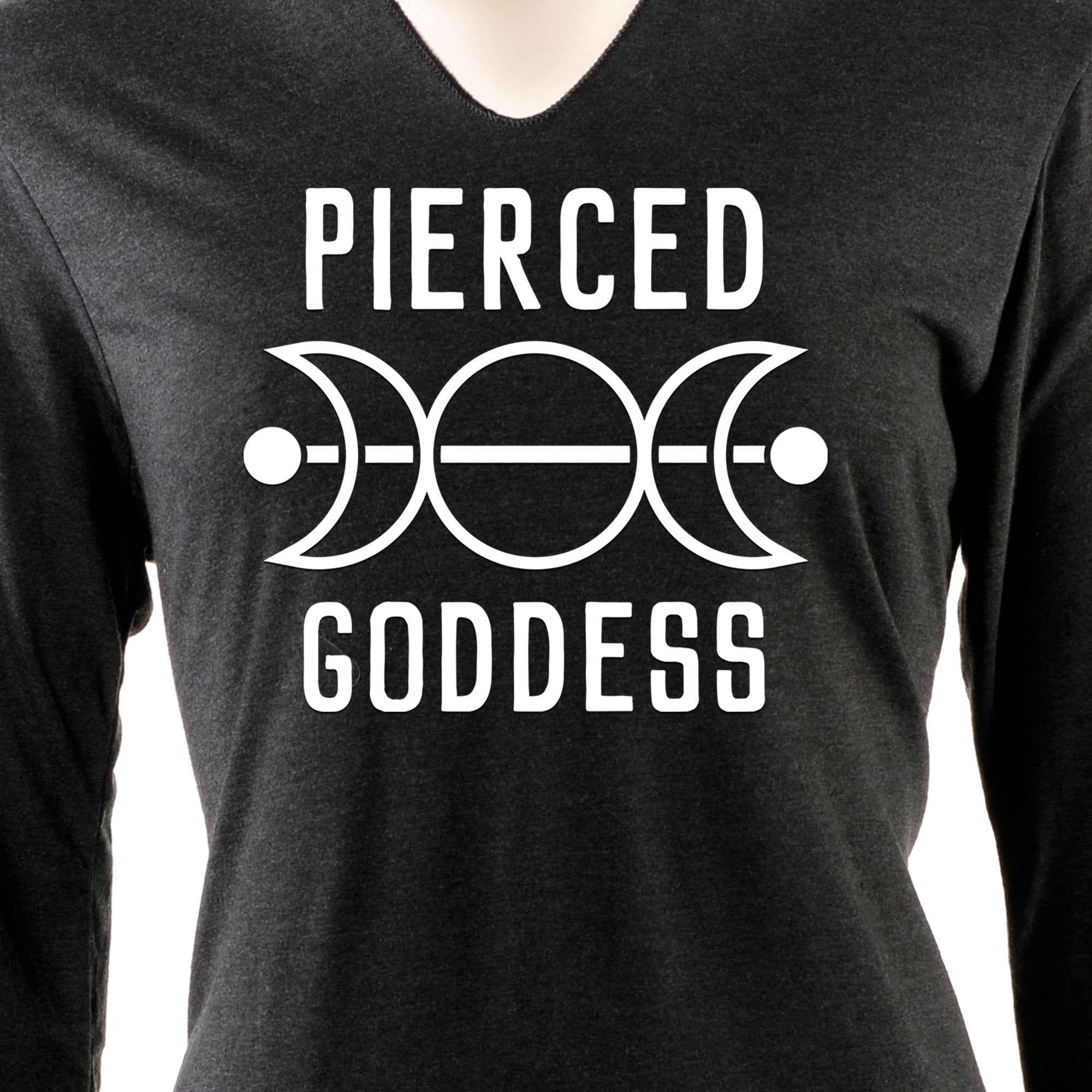Pierced Goddess Tapered Long Sleeve Hoodie