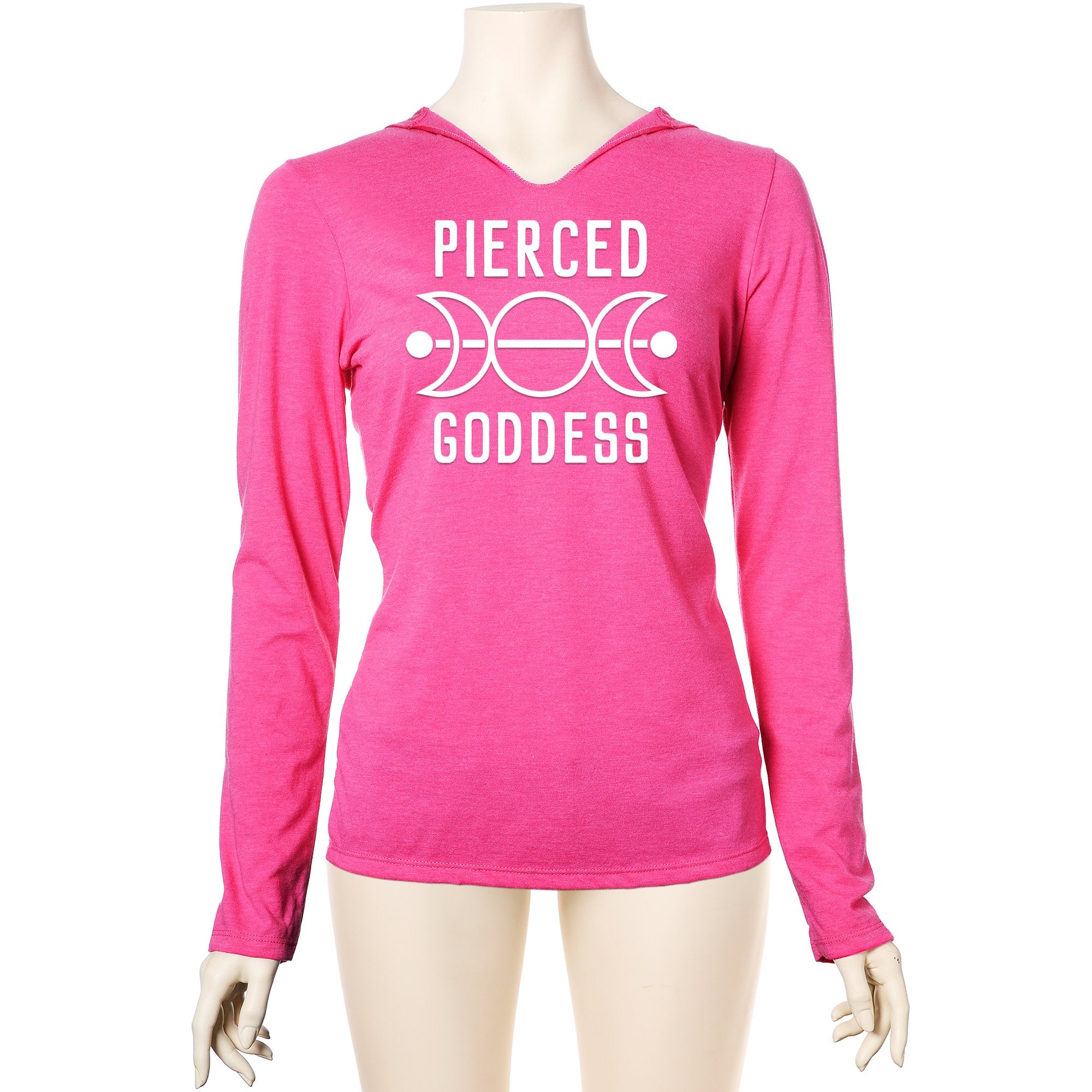 Pierced Goddess Tapered Long Sleeve Hoodie