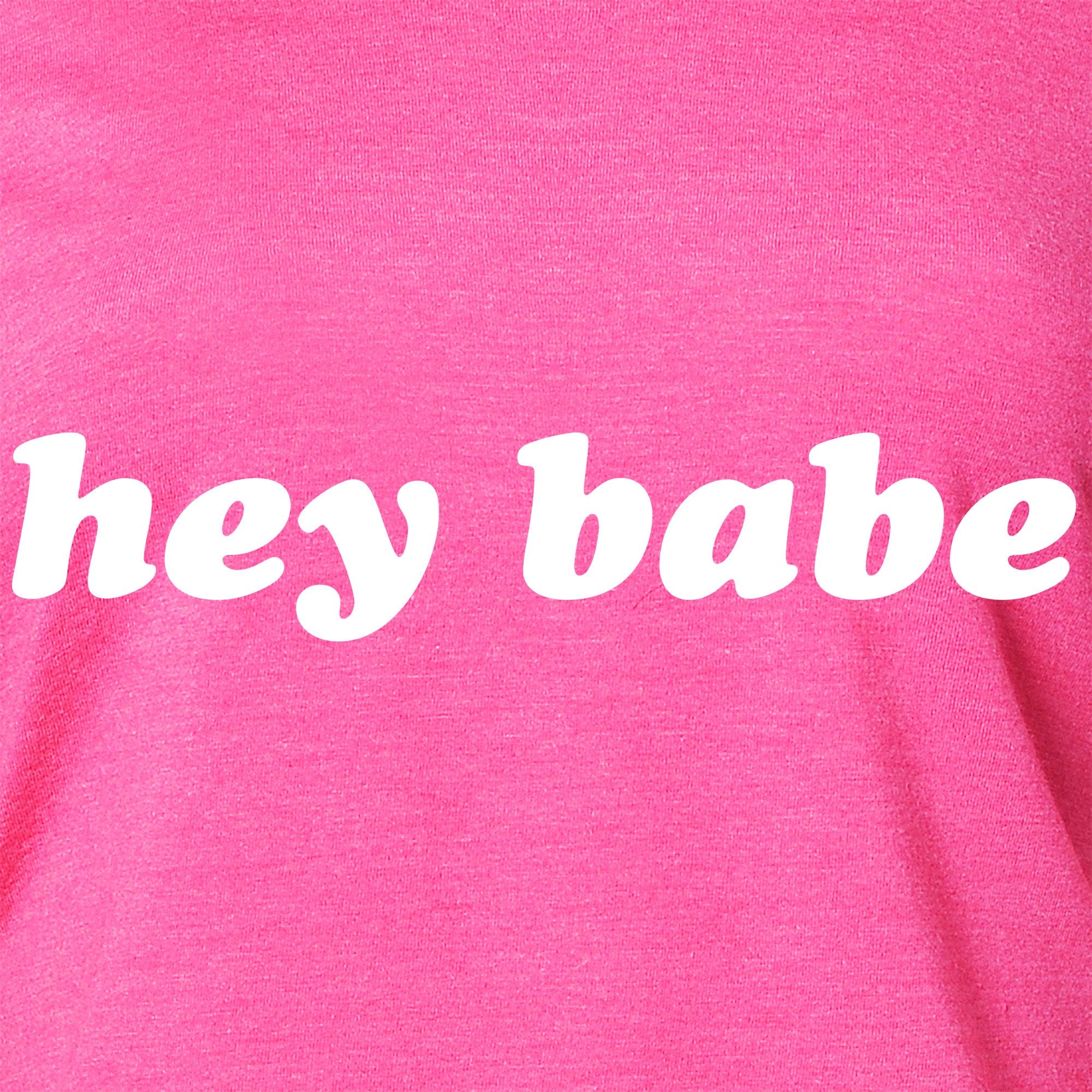 Hey Babe Tapered Long Sleeve Hoodie