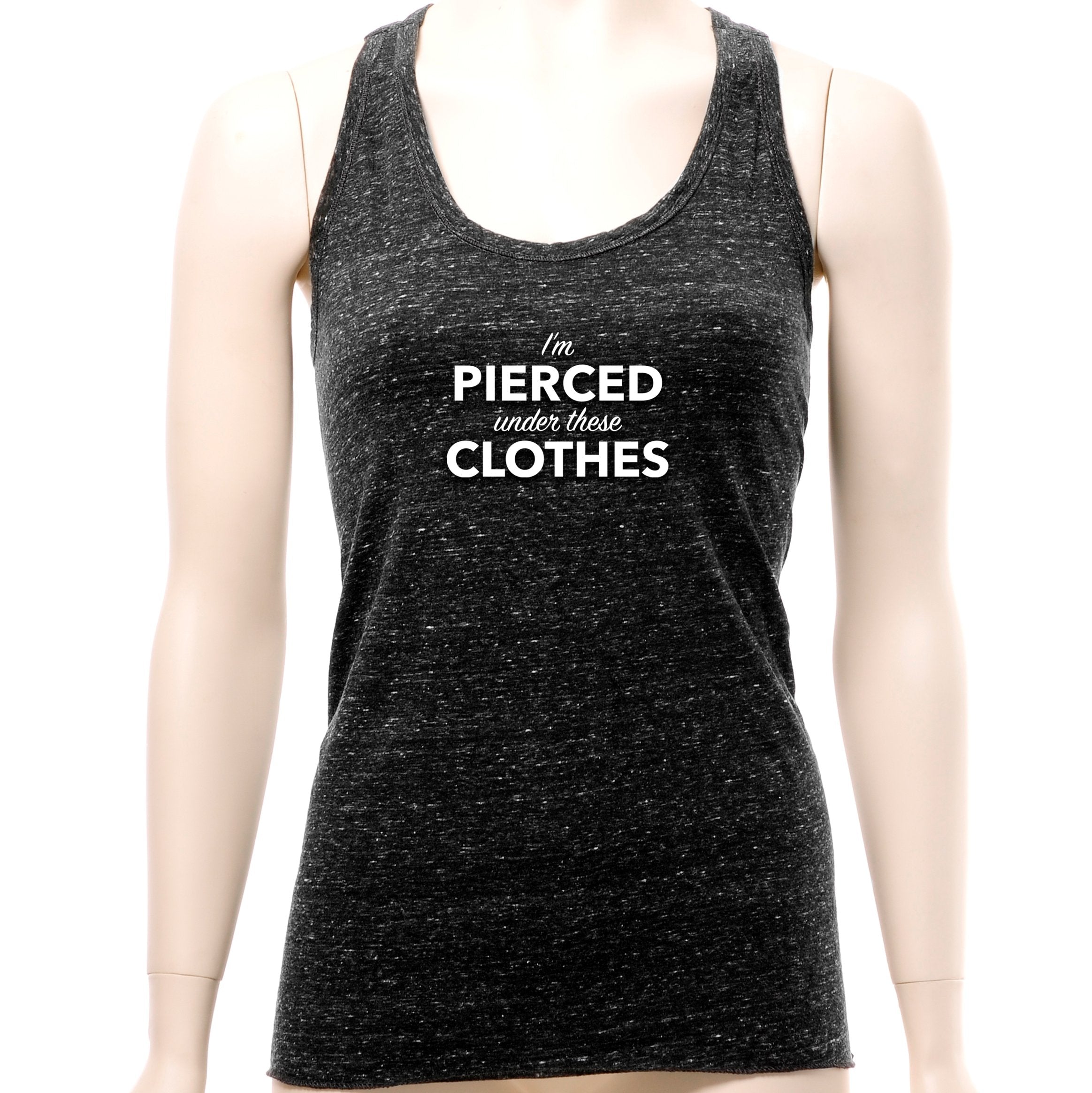 I'm Pierced Under These Clothes Cosmic Twist Back Tank Top