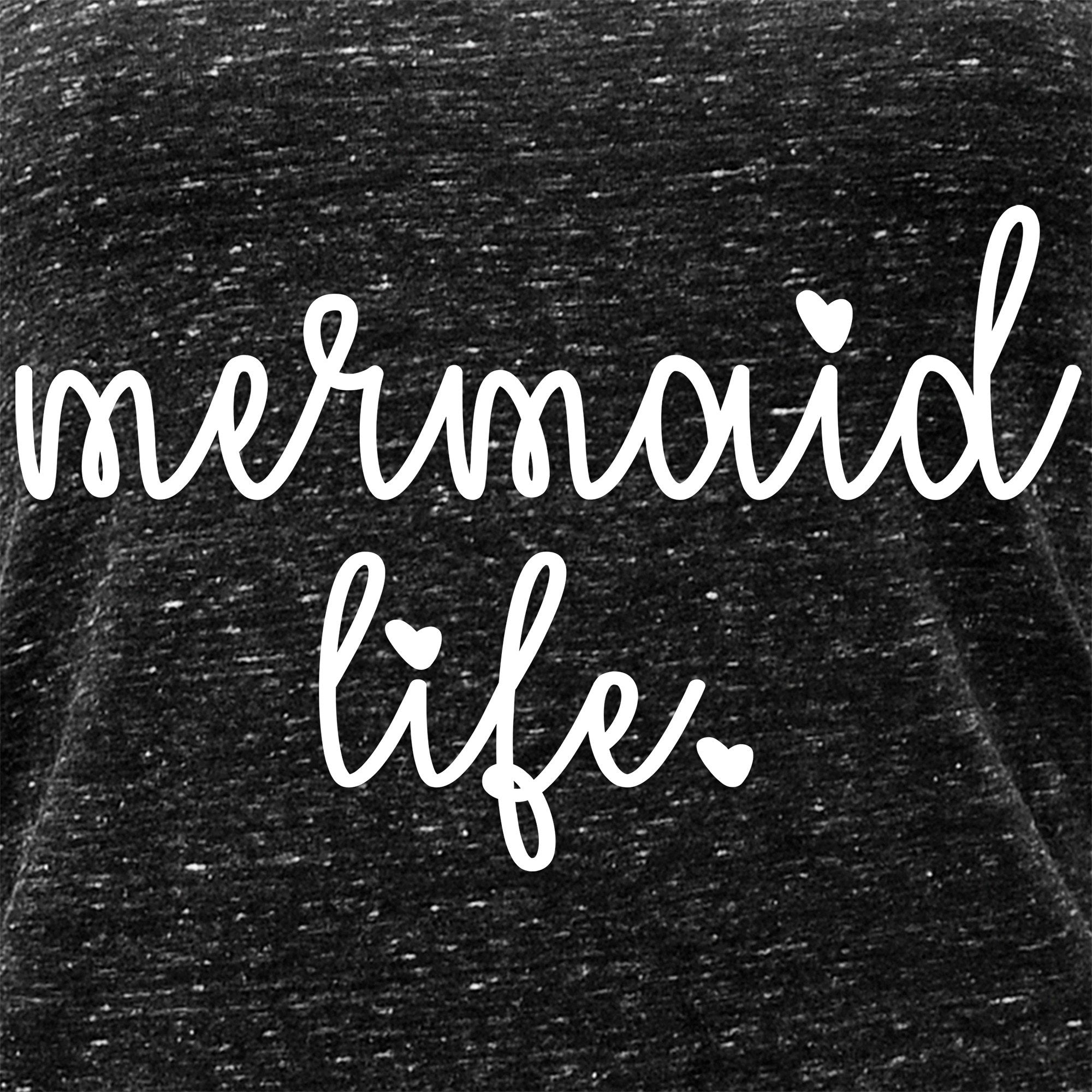 Mermaid Life Black Gray Cosmic Twist Back Tank Top