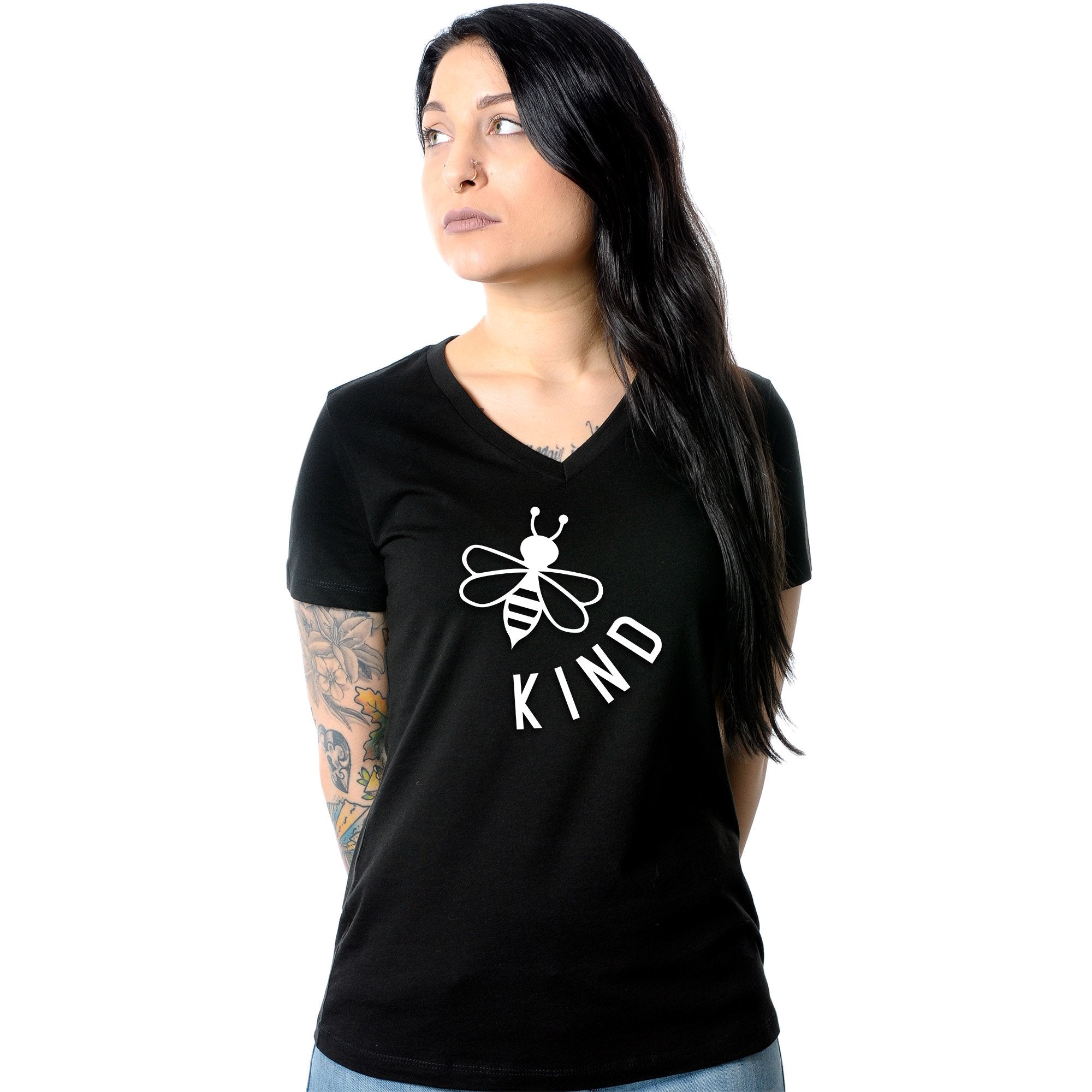 Bee Kind Tapered V-Neck Tee Shirt