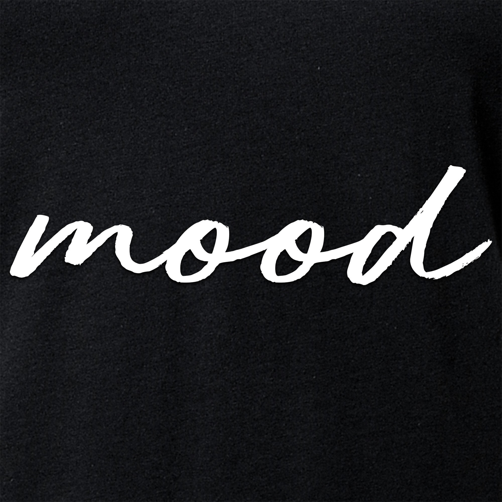 Mood Black Tapered V-Neck Tee Shirt