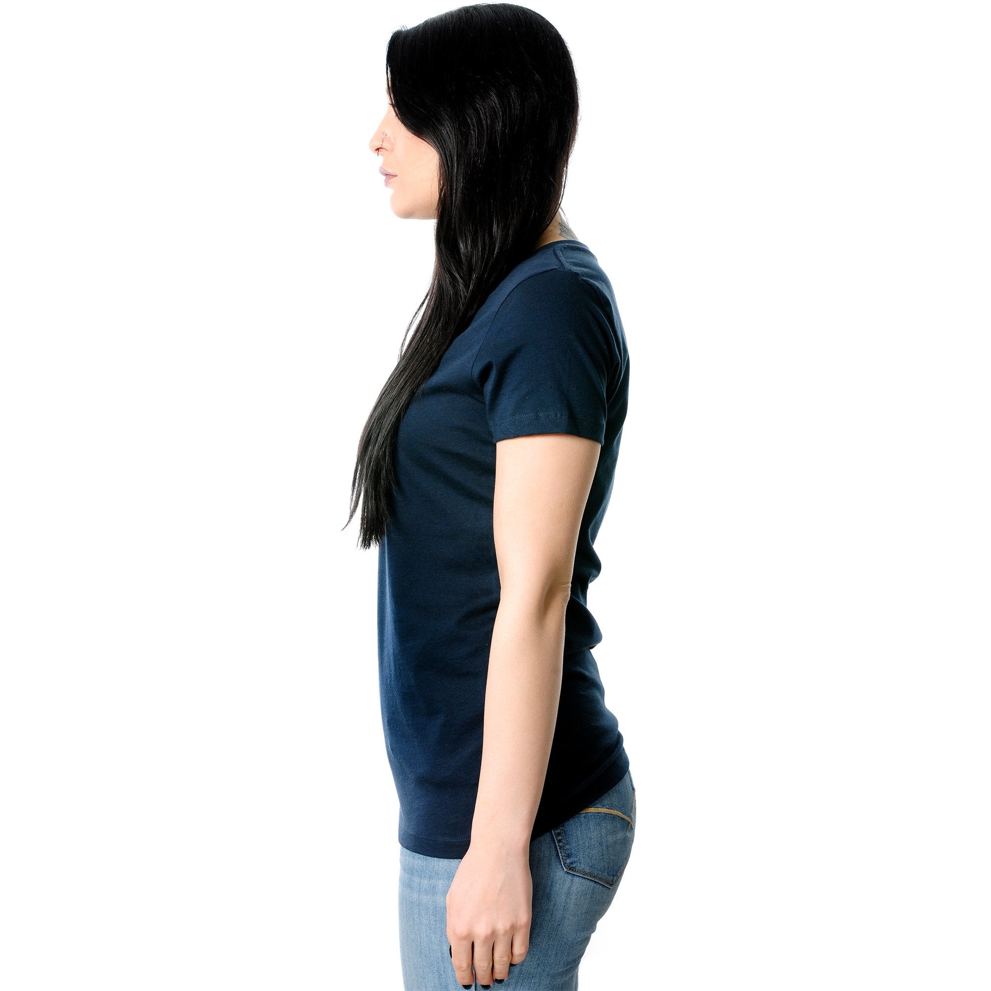 Moody Tapered V-Neck Tee Shirt