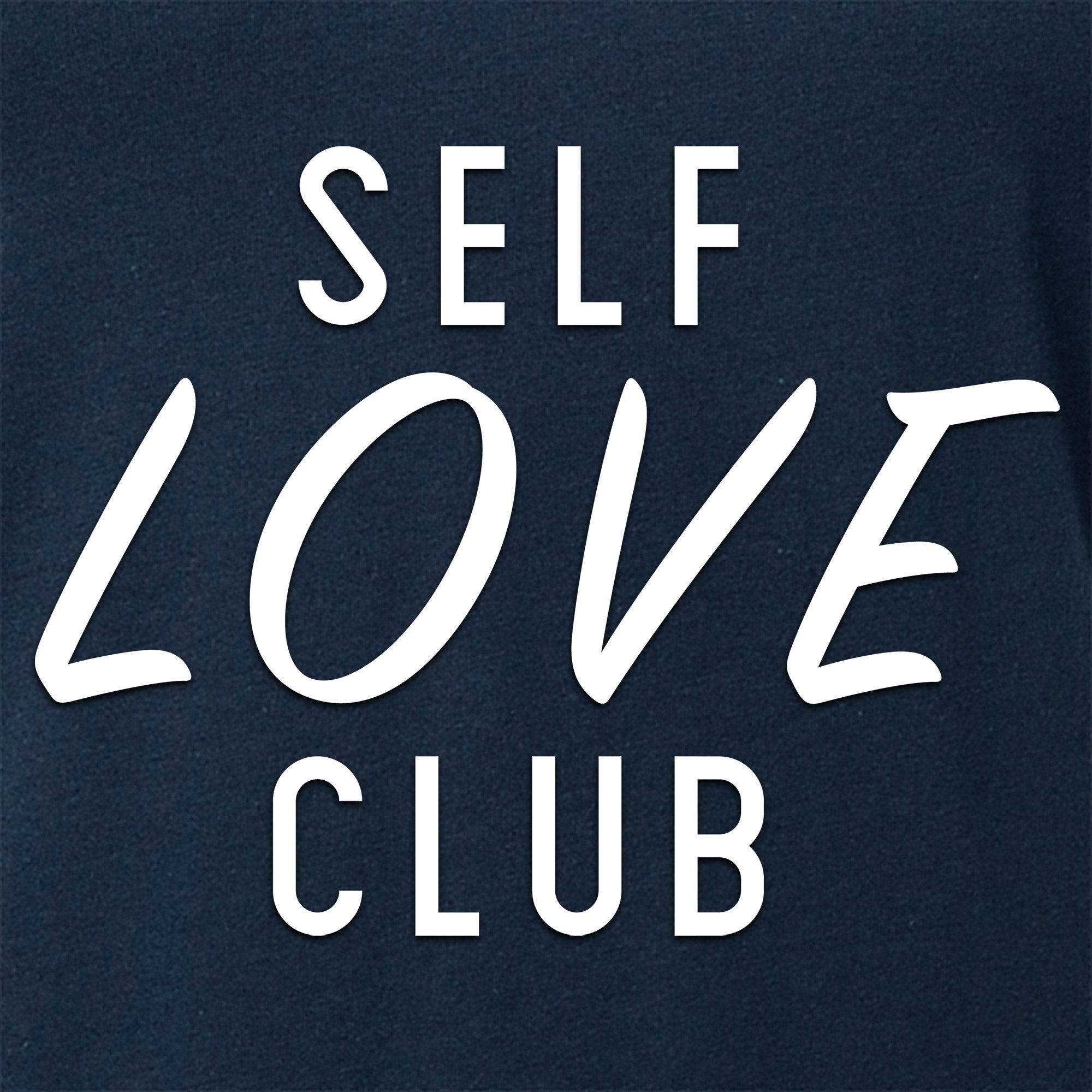 Self Love Club Black Tapered V-Neck Tee Shirt