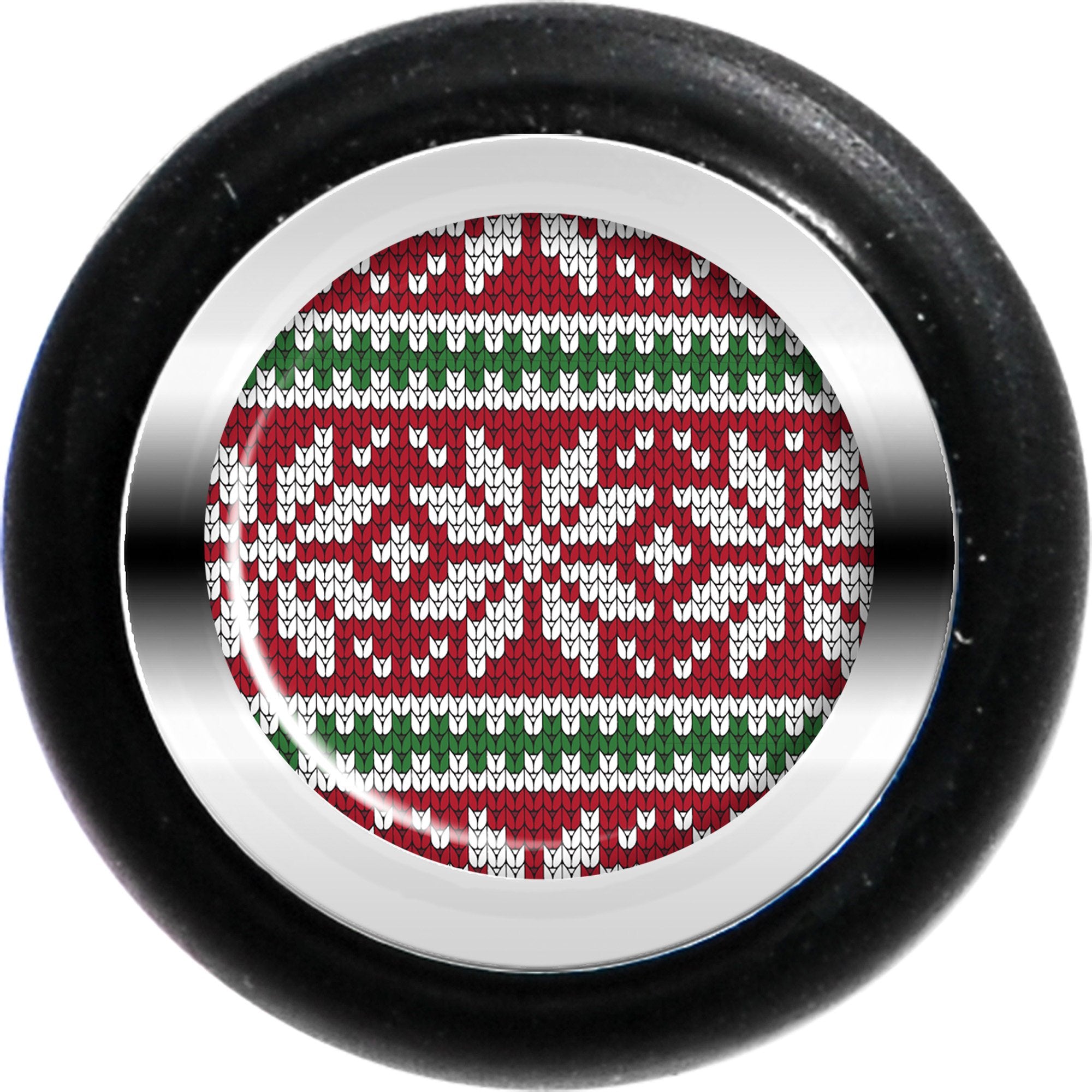 Red Green Christmas Sweater Cheater Plug Set