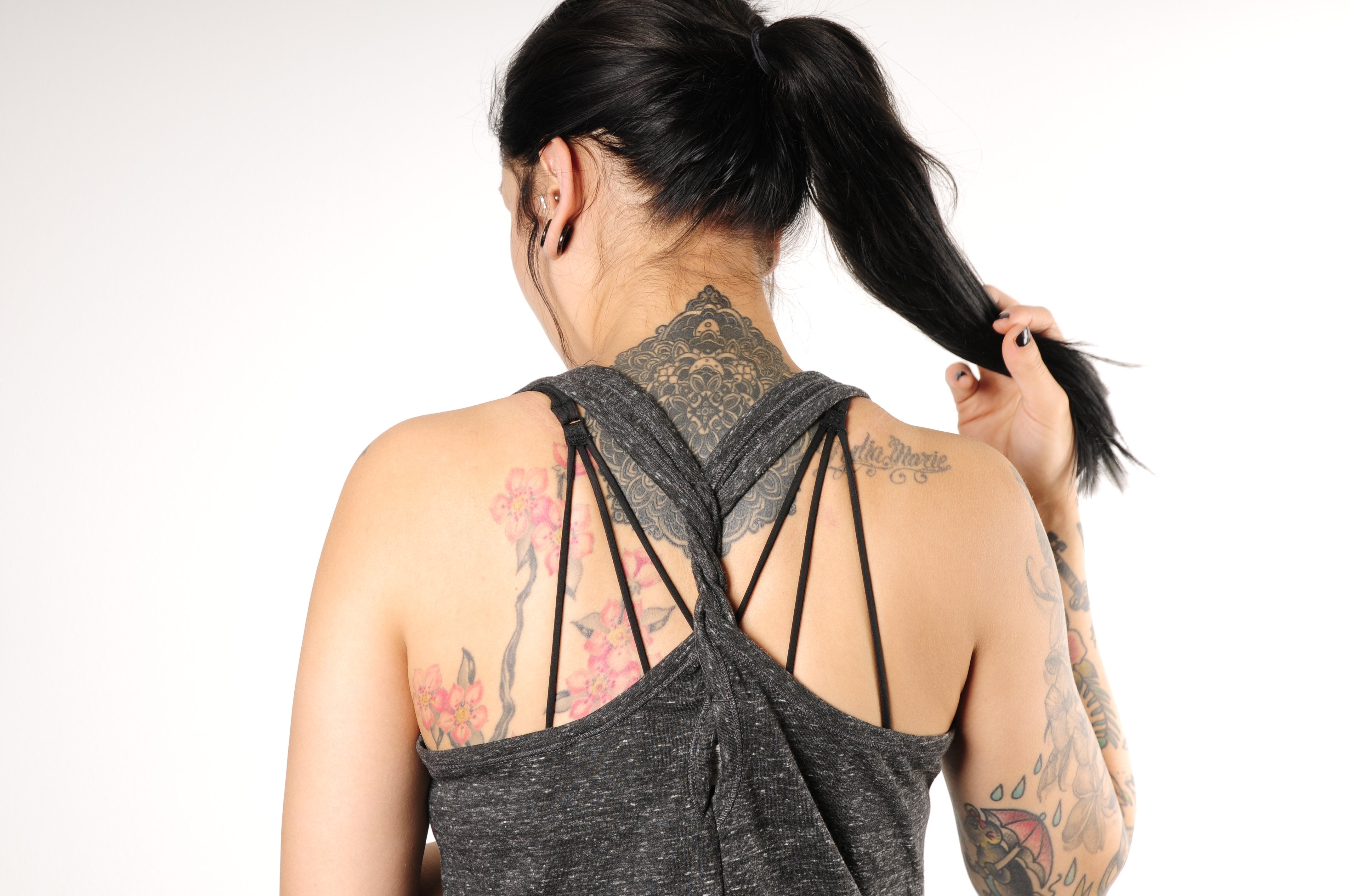 Brains Beauty & Piercings Cosmic Twist Back Tank Top