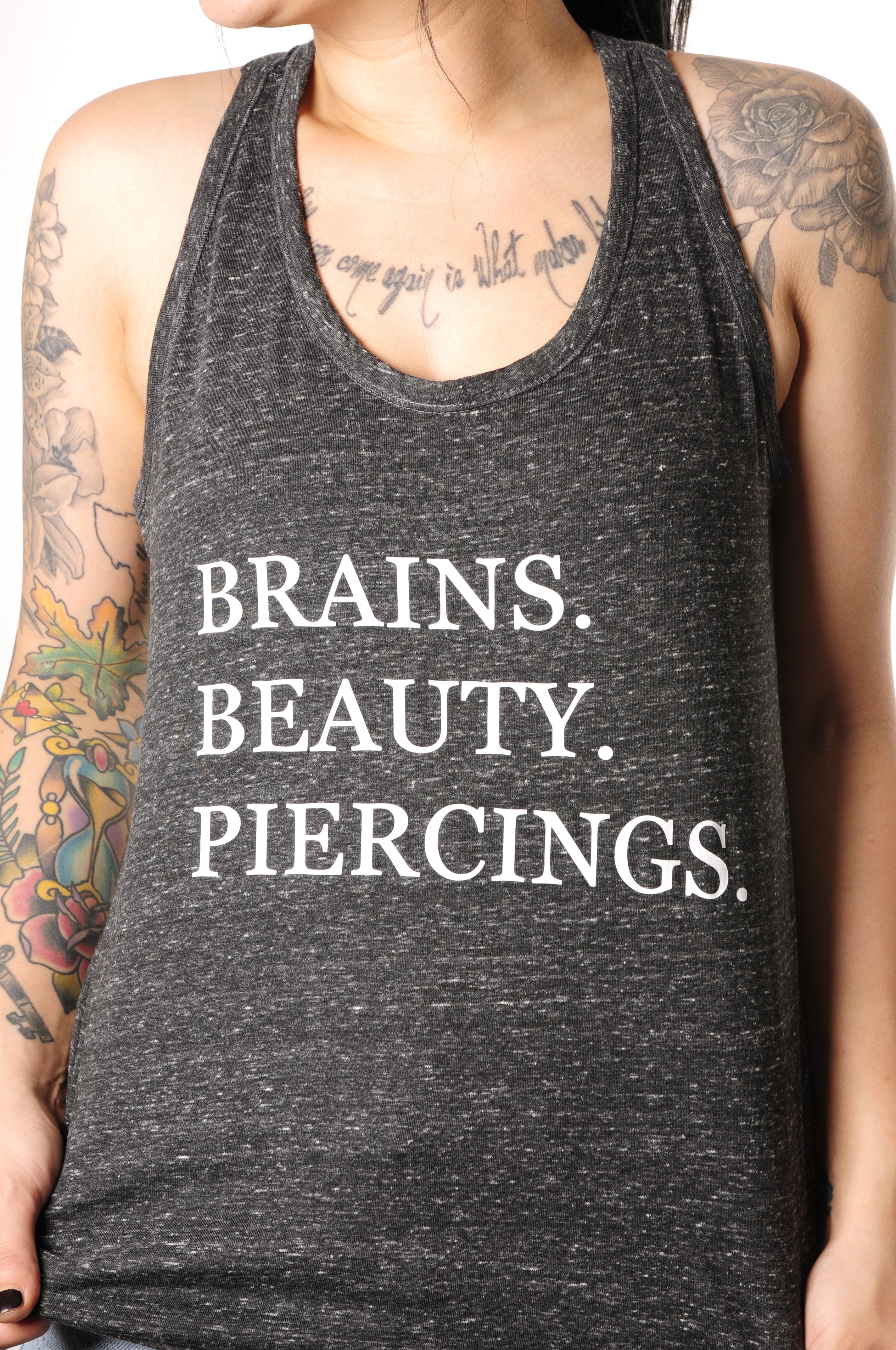 Brains Beauty & Piercings Cosmic Twist Back Tank Top