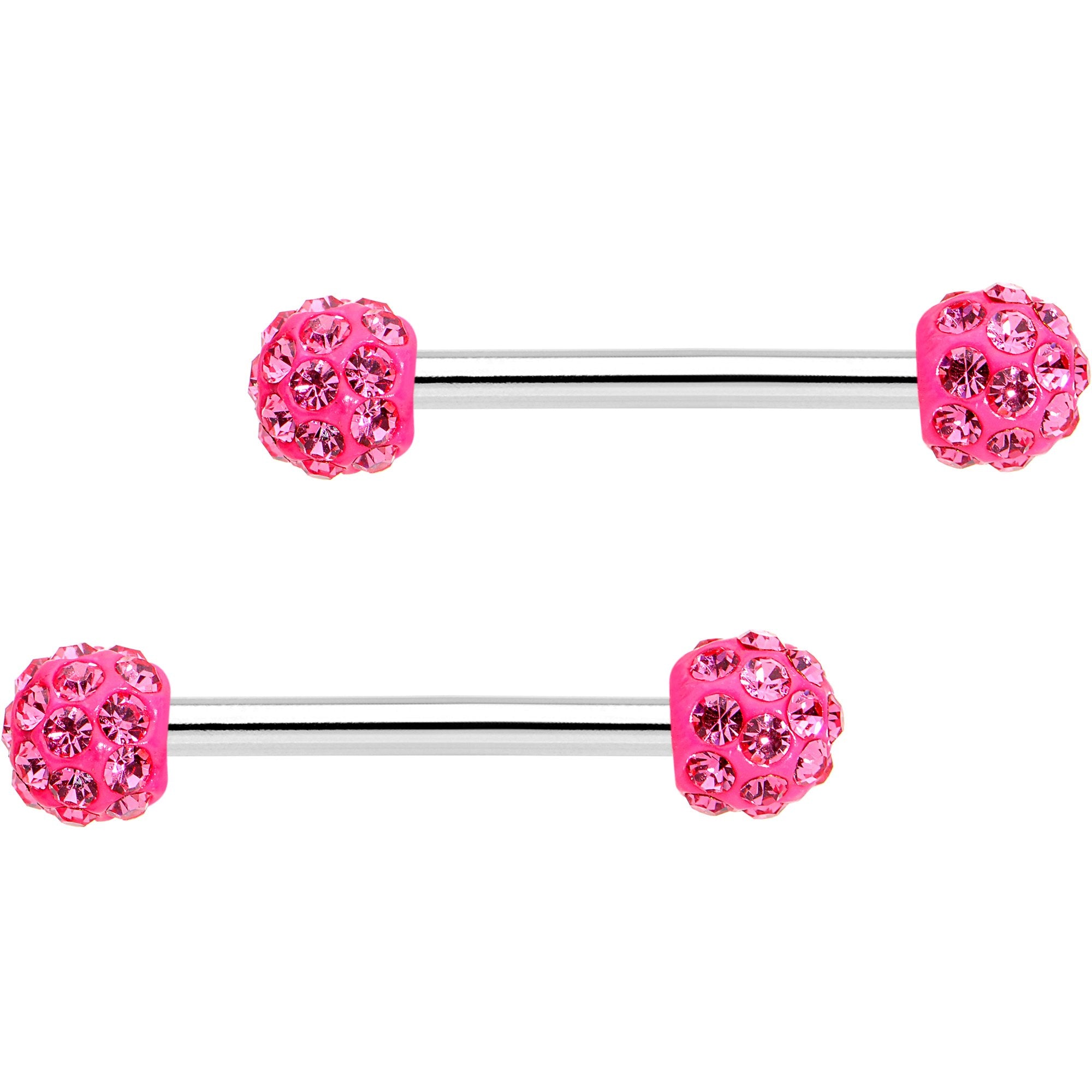 14 Gauge 9/16 All About Fun Barbell Nipple Ring Pack Set of 6