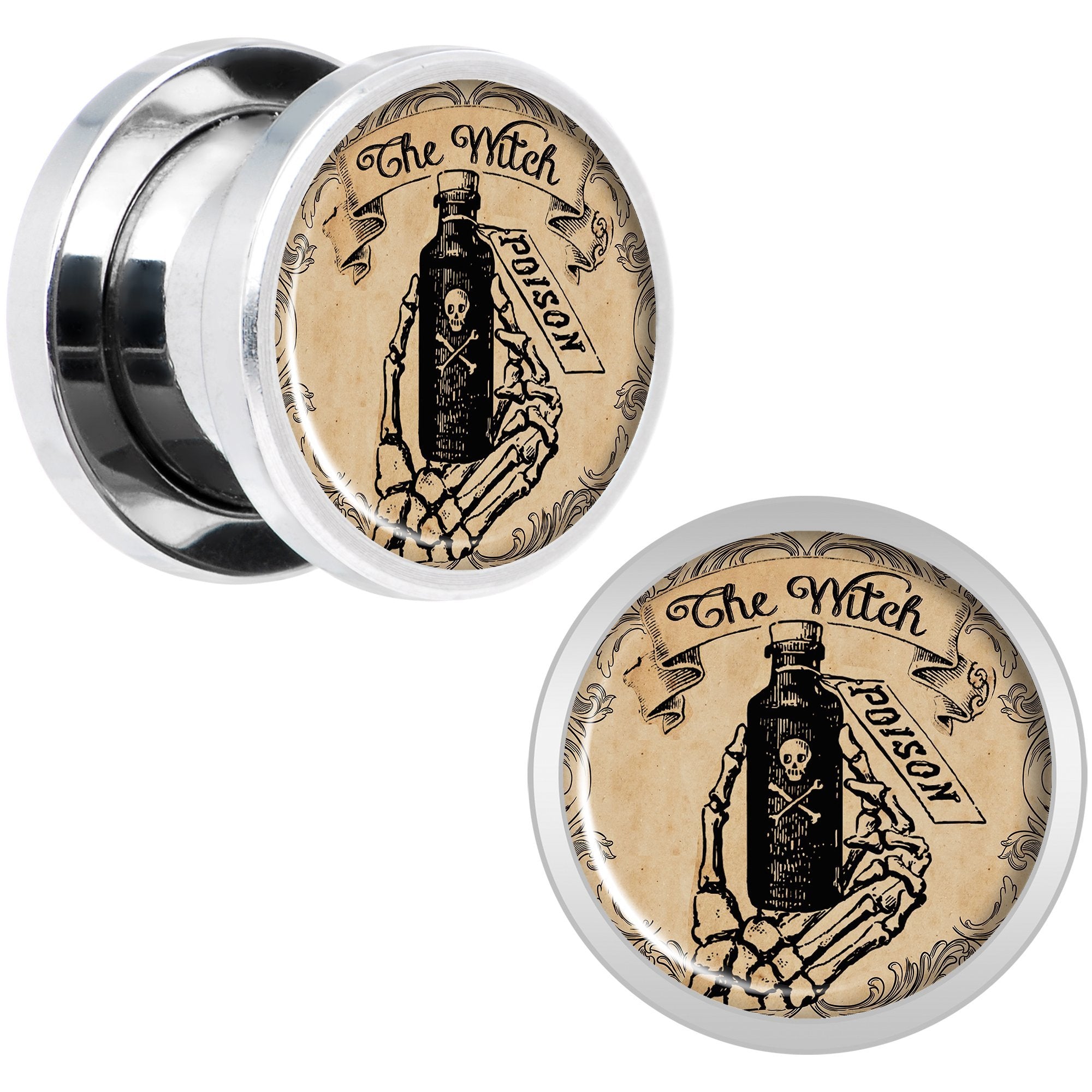 Witches Brew Poison Potion Halloween Plug Set 0G to 20mm