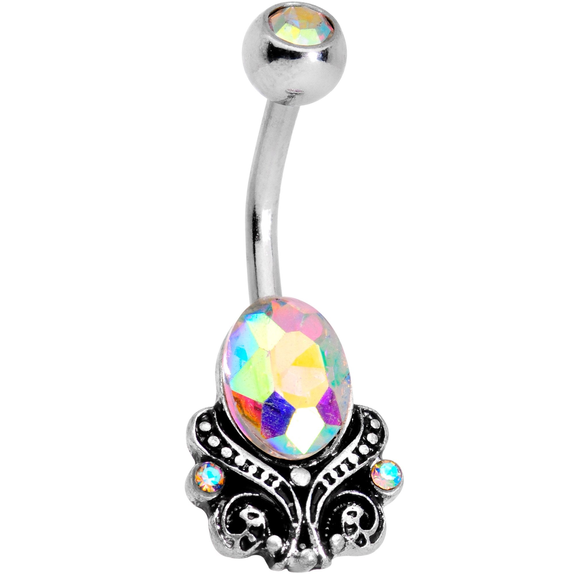 Aurora Gem Decked Out Deco Belly Ring