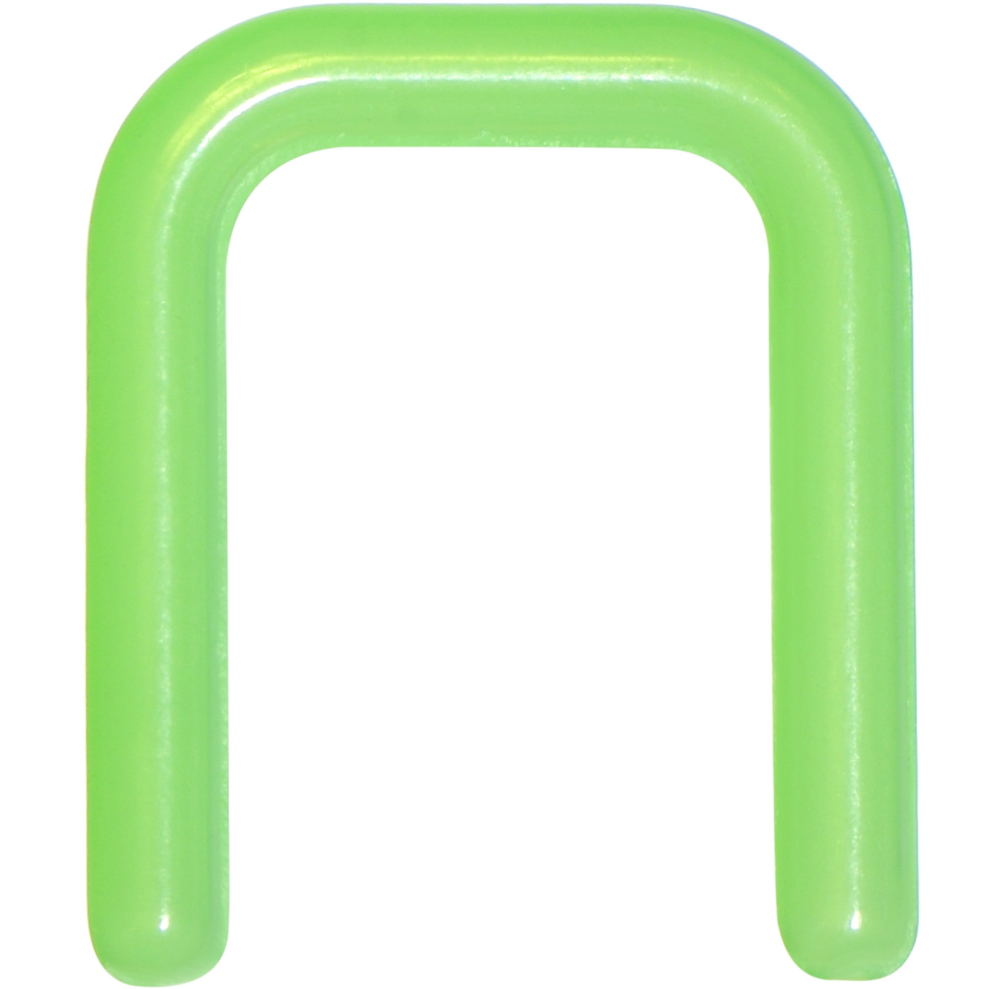 14 Gauge 7/16 Green Flexible Bioplast Square Septum Retainer