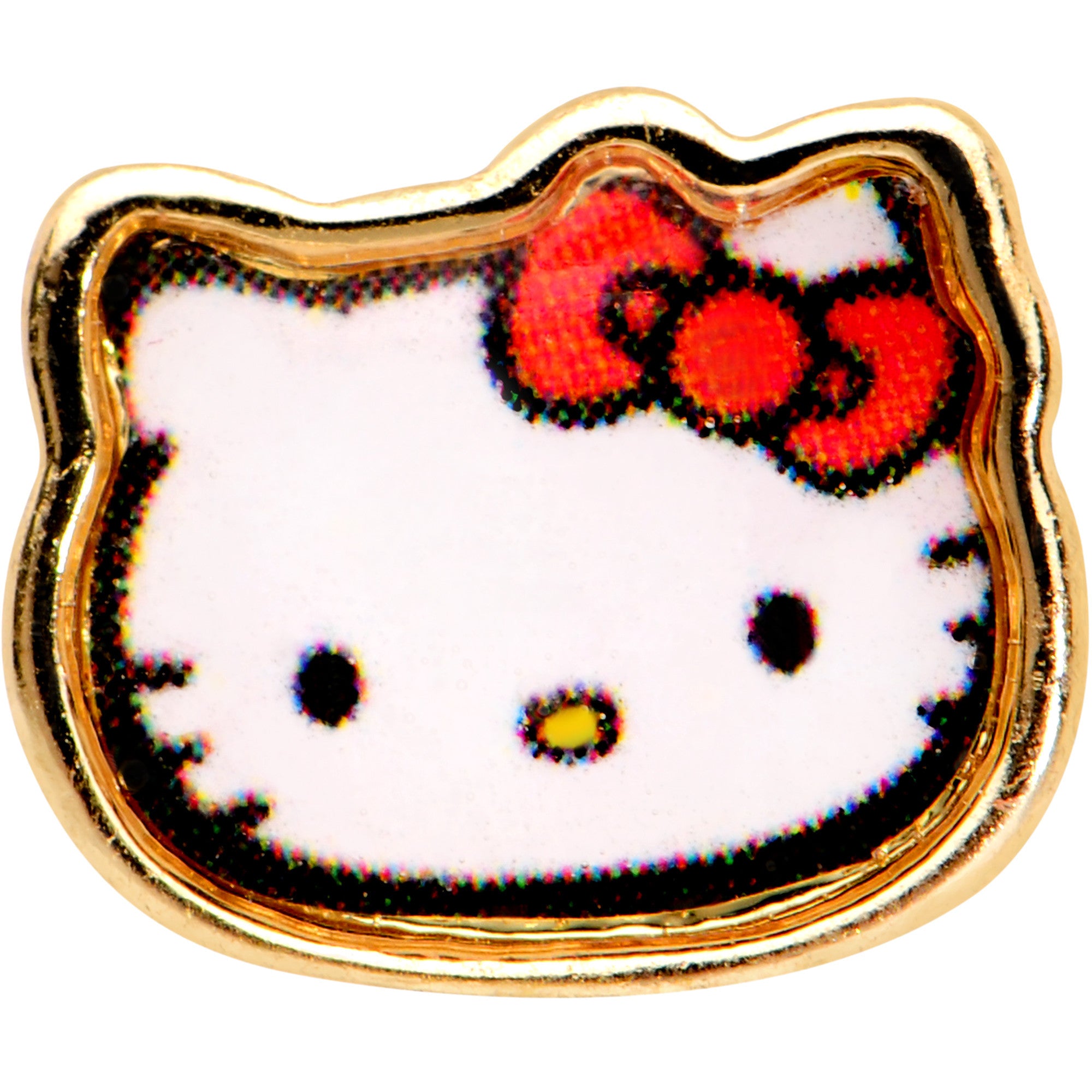 Officially Licensed Hello Kitty Cat Gold Anodized Cartilage Tragus Earring