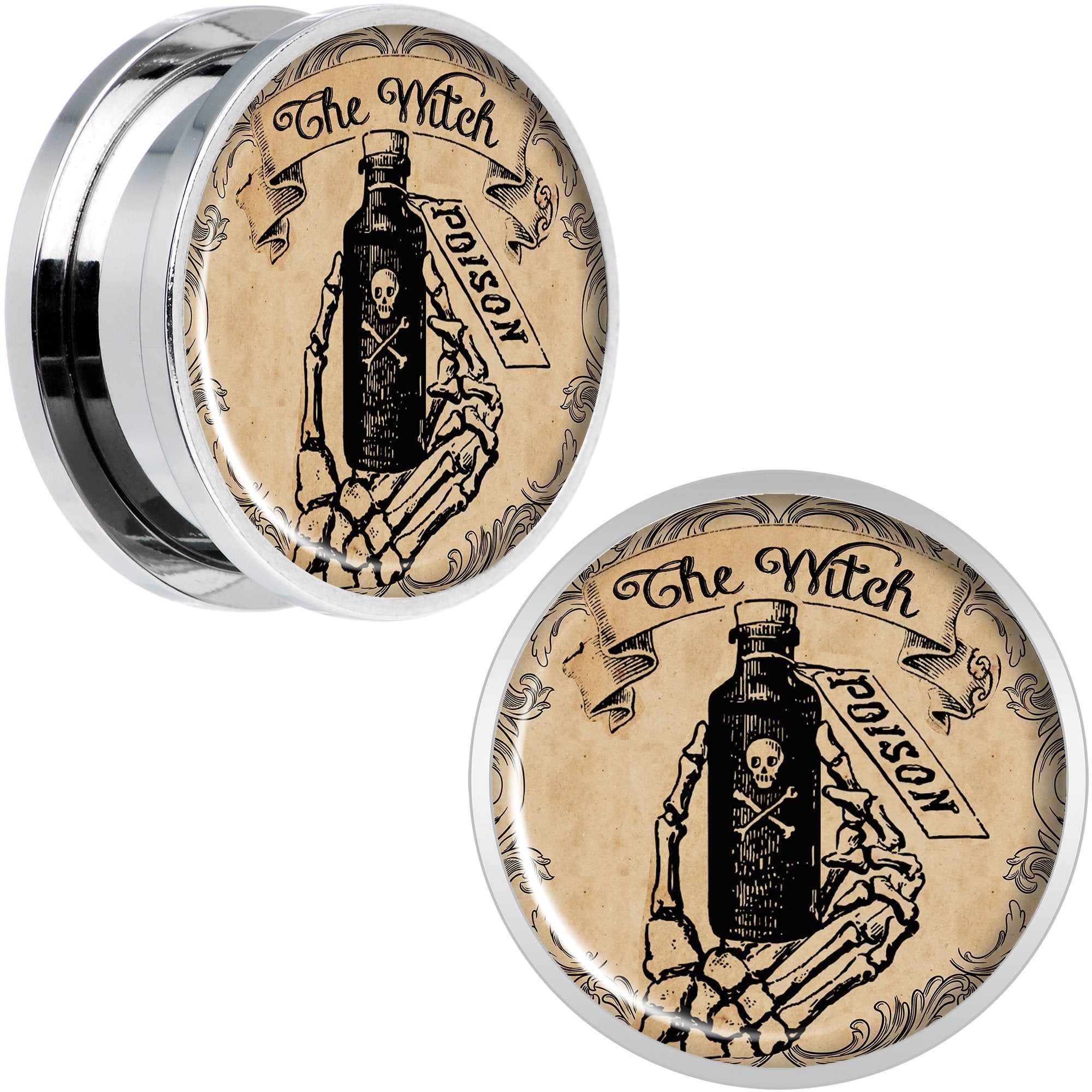 Witches Brew Poison Potion Halloween Plug Set 0G to 20mm