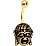 Gold Tone Anodized Ancient Buddha Belly Ring