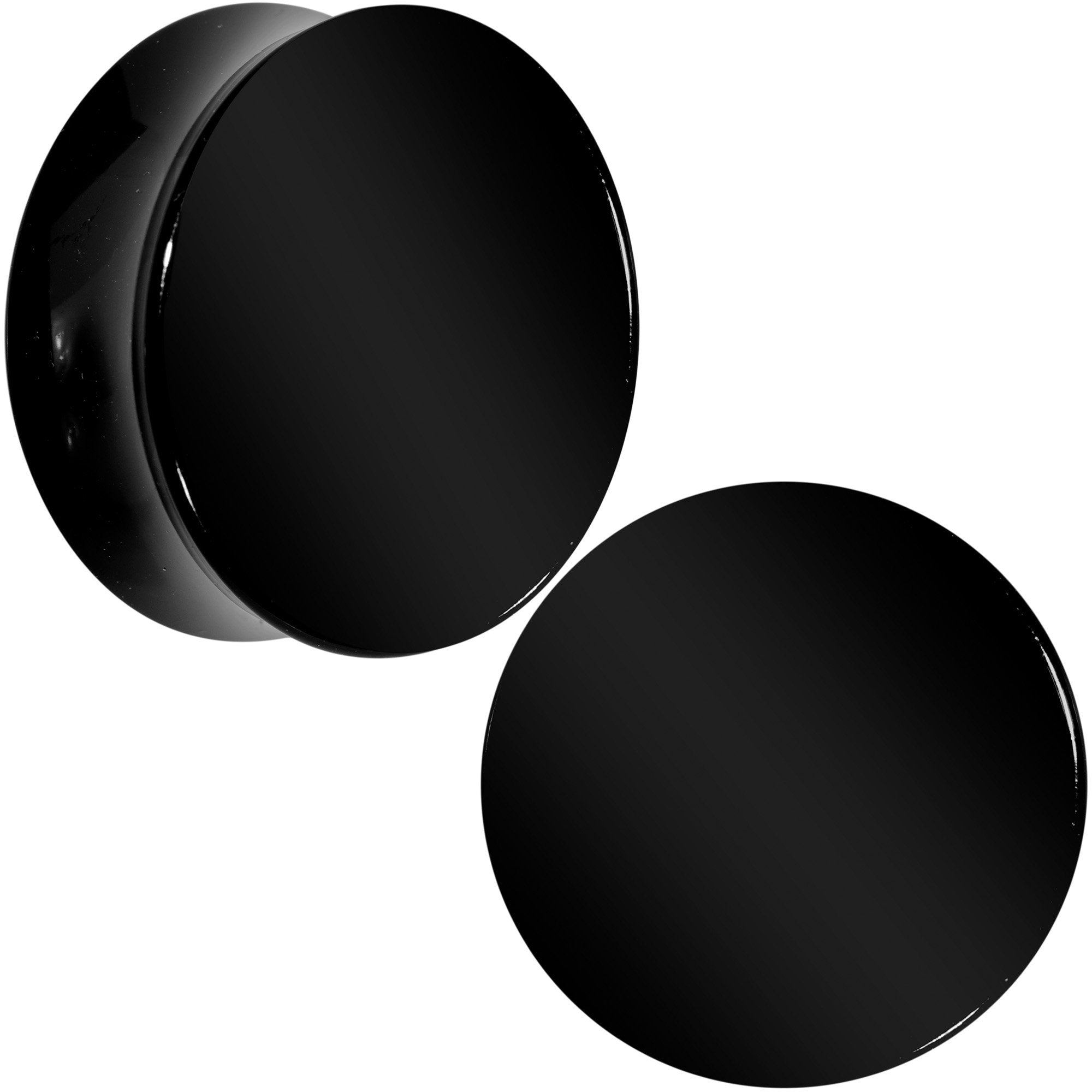 Black UV Acrylic Saddle Plug Set 5mm to 25mm