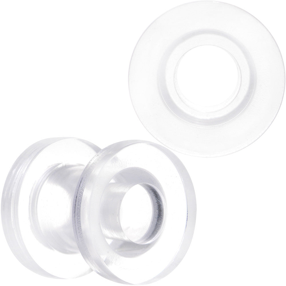 2G Clear Acrylic Screw Fit Plug Set