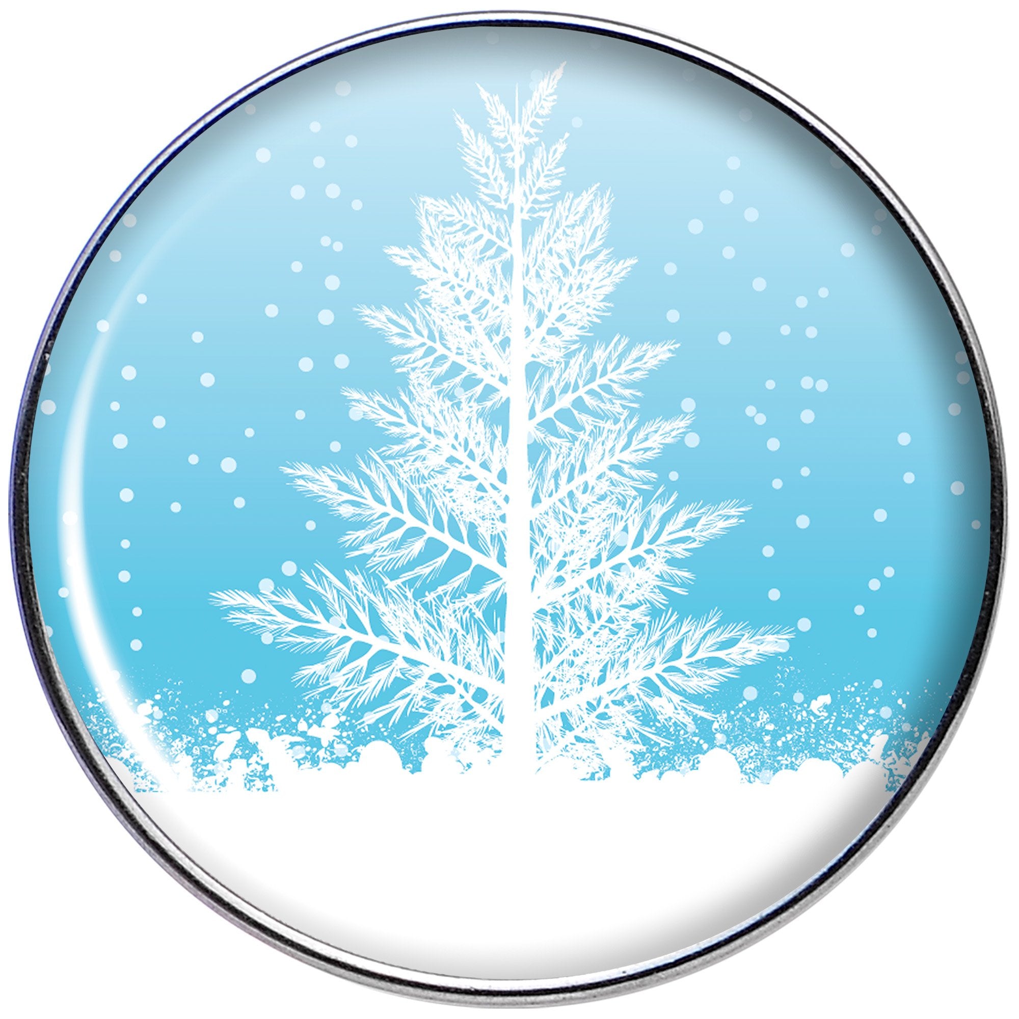 16G 1/4 Winter Snow Covered Tree Tragus Cartilage Earring